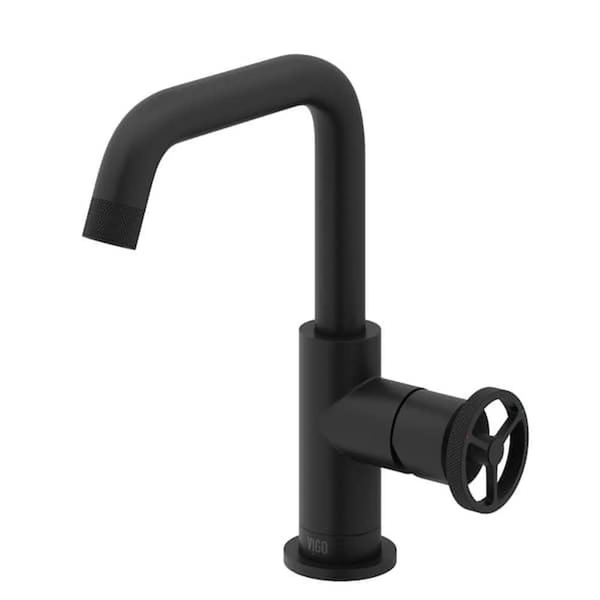 Cass Single Handle Single-Hole Bathroom Faucet in Matte Black