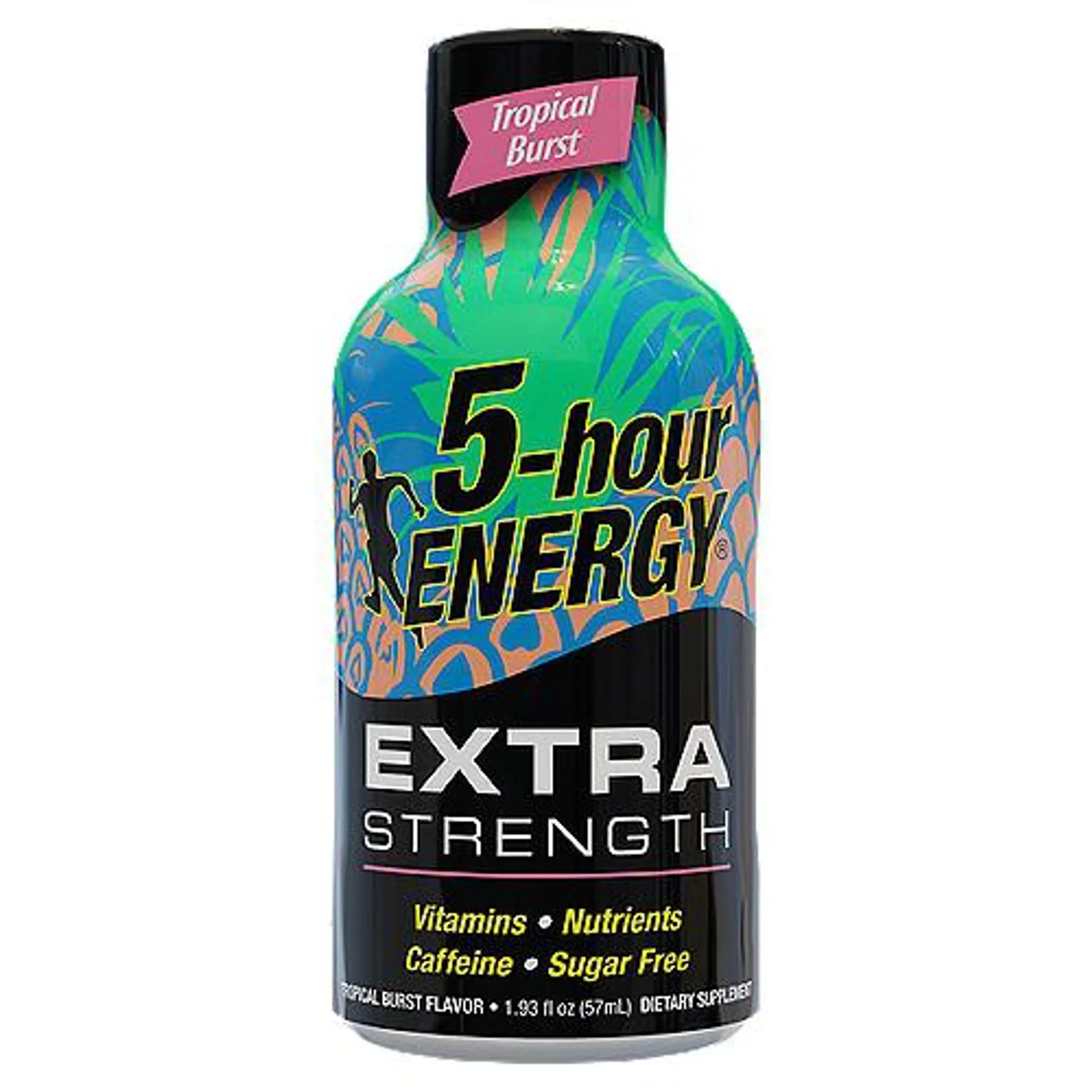 5-hour Energy Tropical Burst Flavor Extra Strength Dietary Supplement, 1.93 fl oz