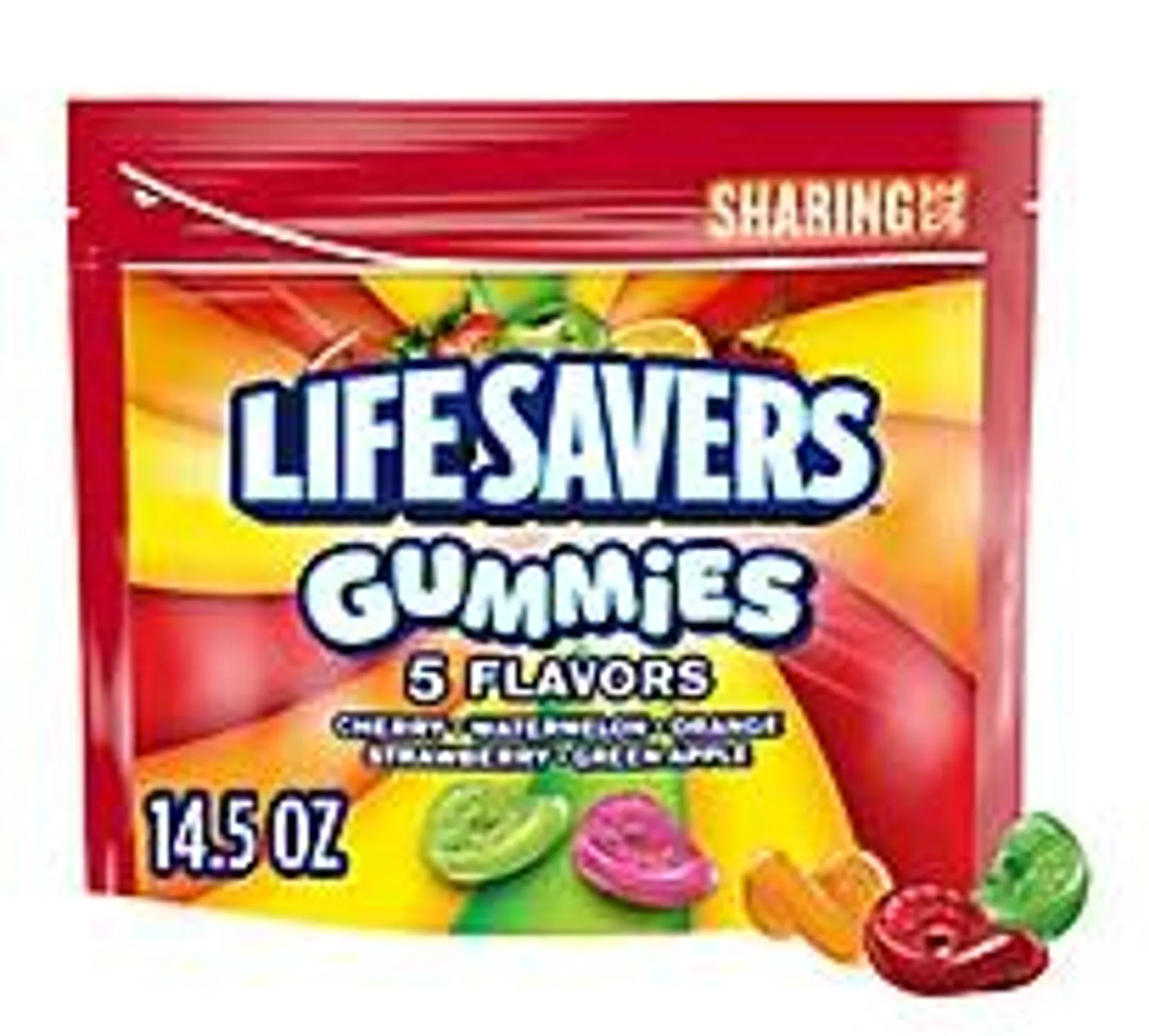 Life Savers Gummy Candy 5 Flavors Sharing Size Bag - 14.5 Oz