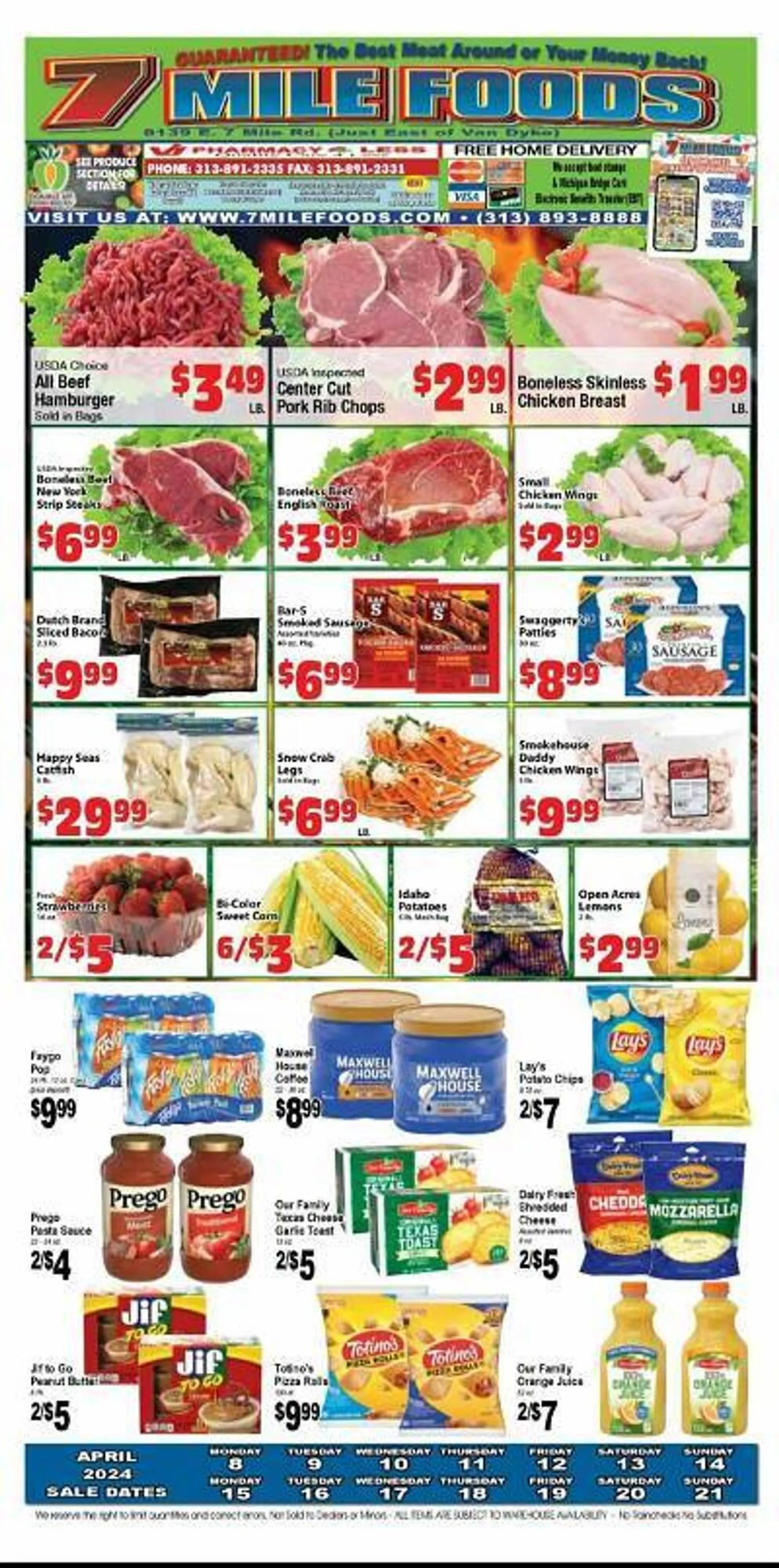 Weekly ad 7 Mile Foods Weekly Ad from April 8 to April 21 2024 - Page 
