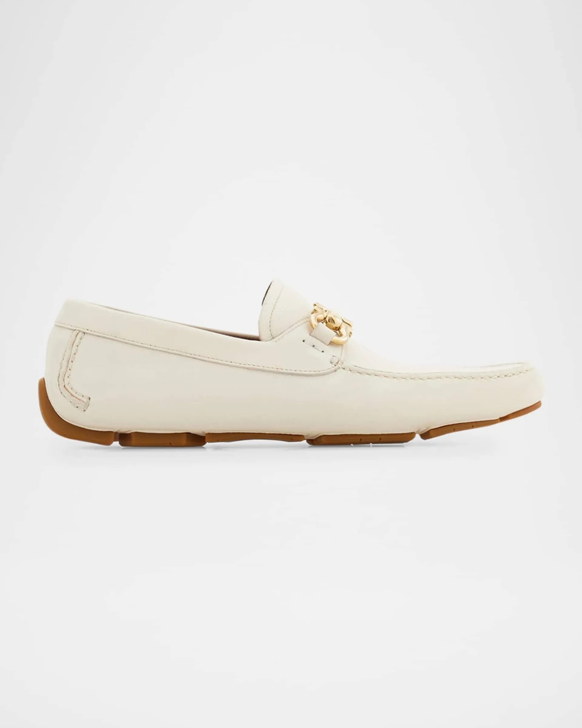Men's Parigi Leather Gancini-Bit Driver Loafers
