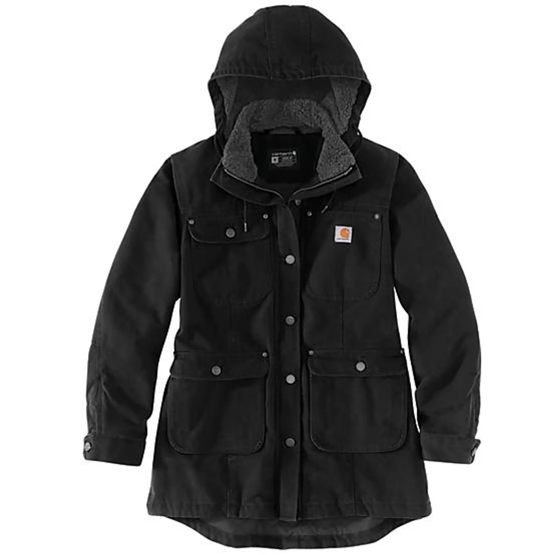 Women's Loose Fit Washed Duck Insulated Coat