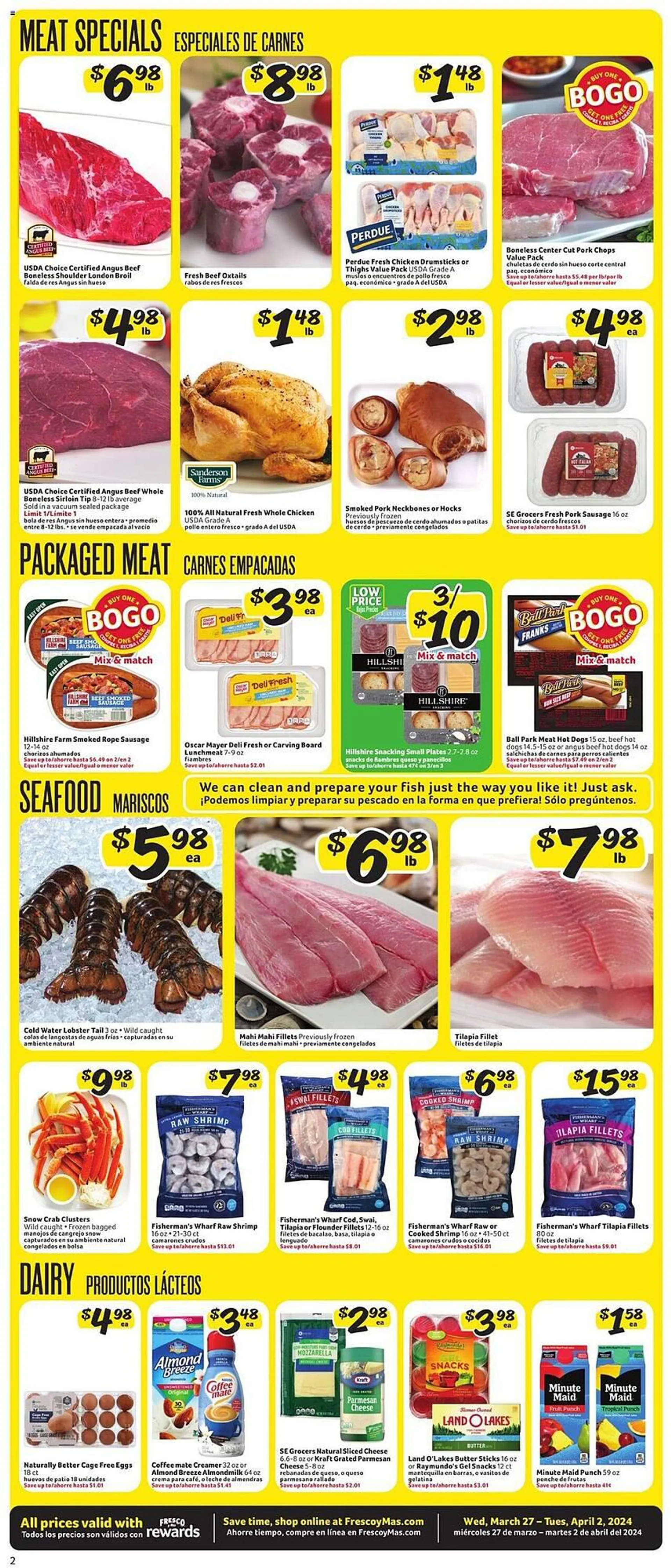 Weekly ad Fresco y Más Weekly Ad from March 27 to April 2 2024 - Page 2