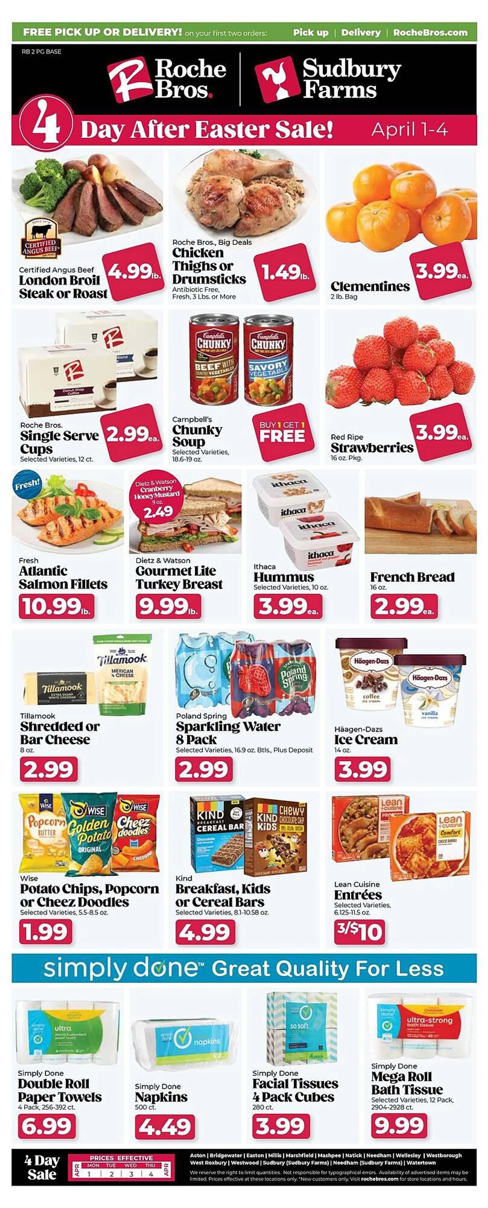 Weekly ad Roche Bros Weekly Ad from April 2 to April 4 2024 - Page 1
