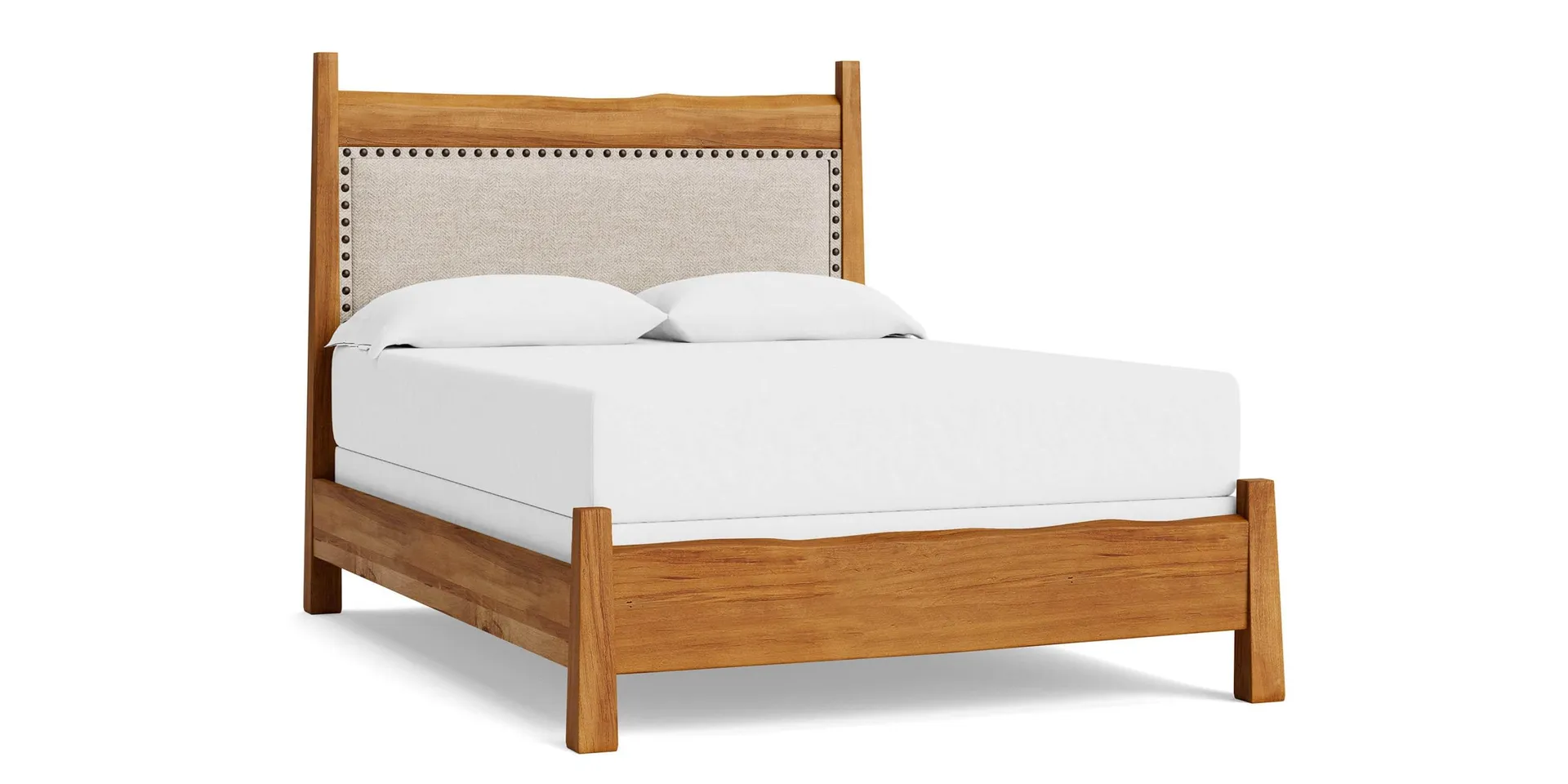 Heritage Live Edge Upholstered Bed