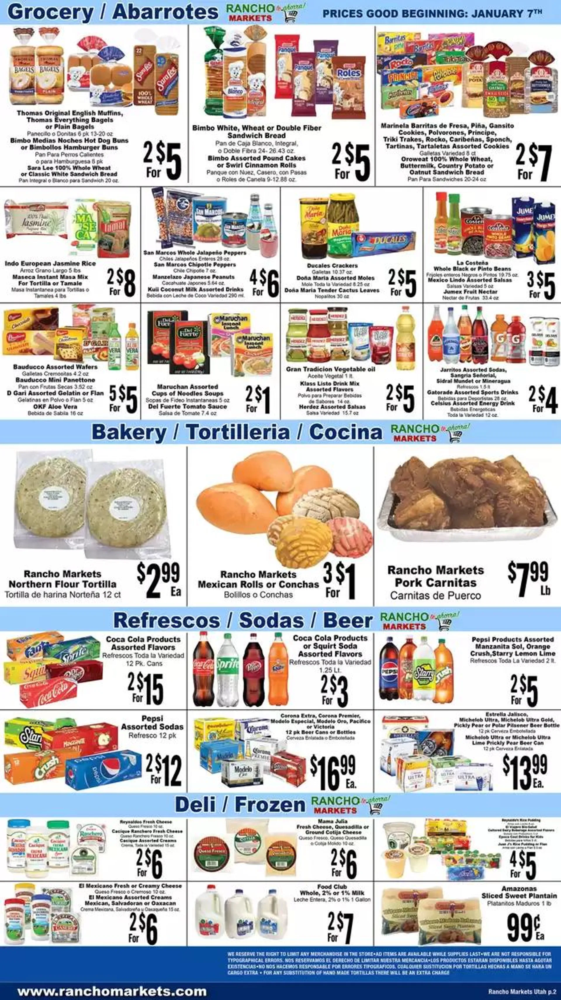 Weekly ad Flyer Rancho Markets from January 7 to January 14 2025 - Page 2