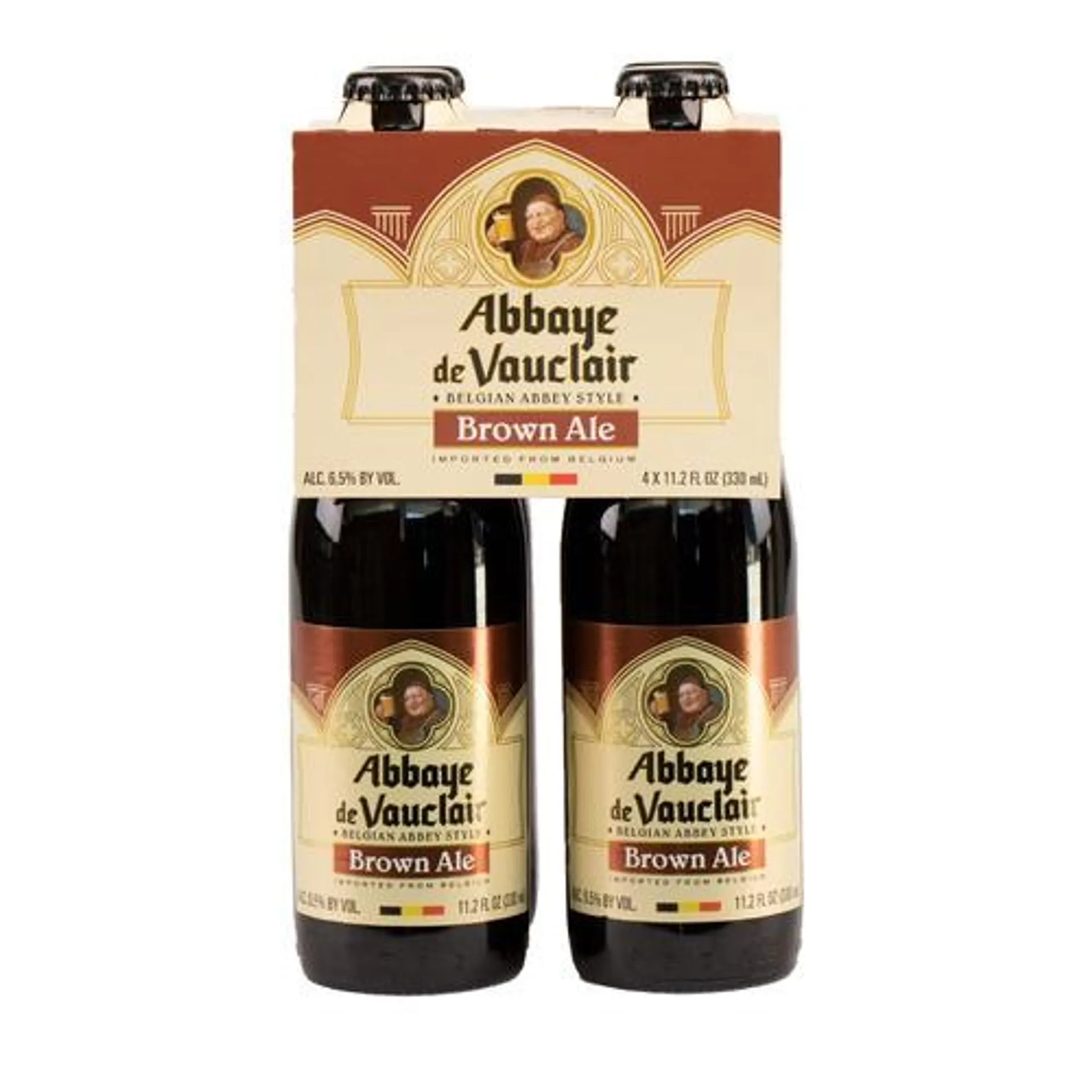 Abbaye de Vauclair Belgian brown ale, 4 count