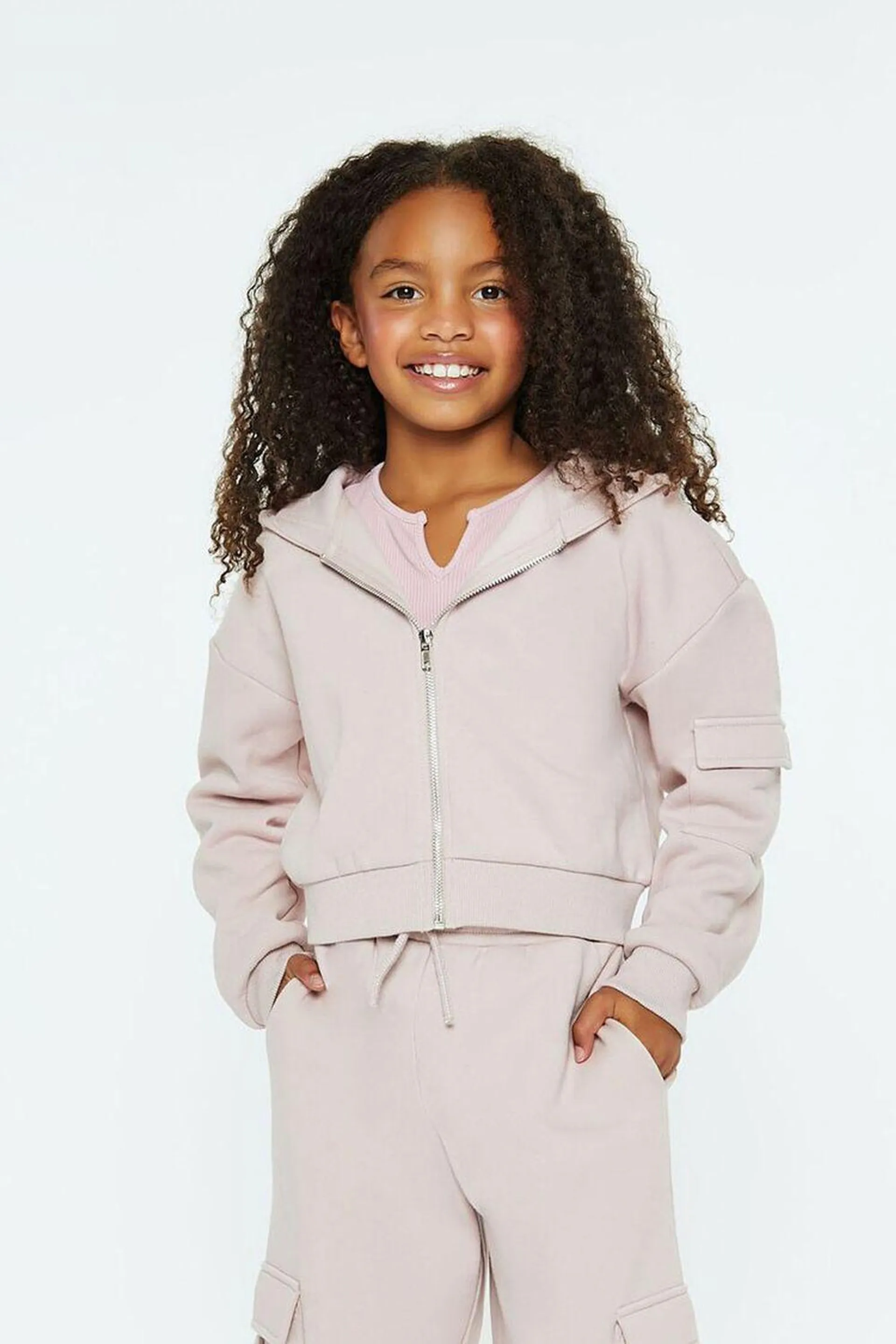 Girls Cargo Zip-Up Hoodie (Kids)