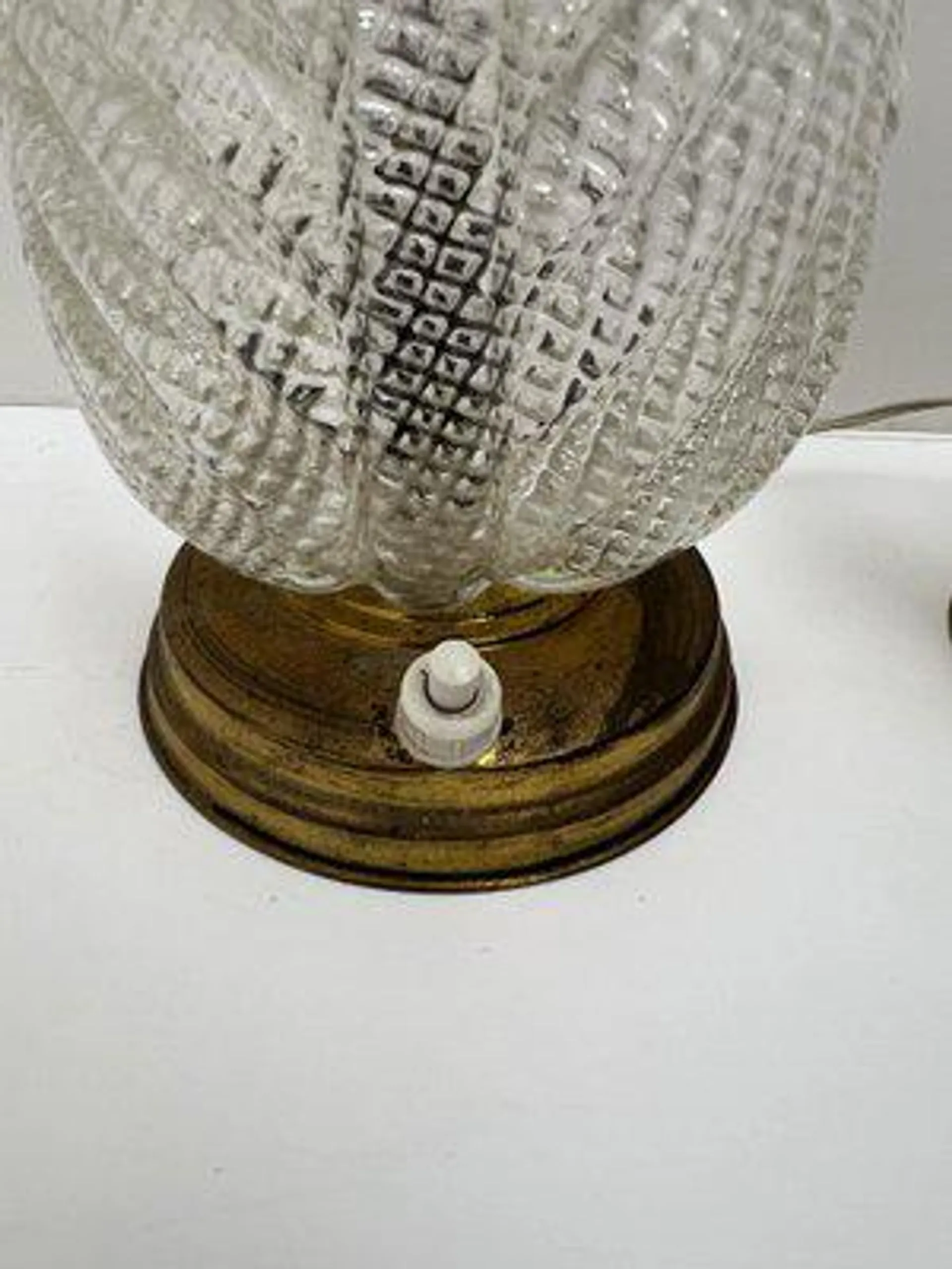Vintage Table Lamps from Barovier & Toso, 1930s, Set of 3