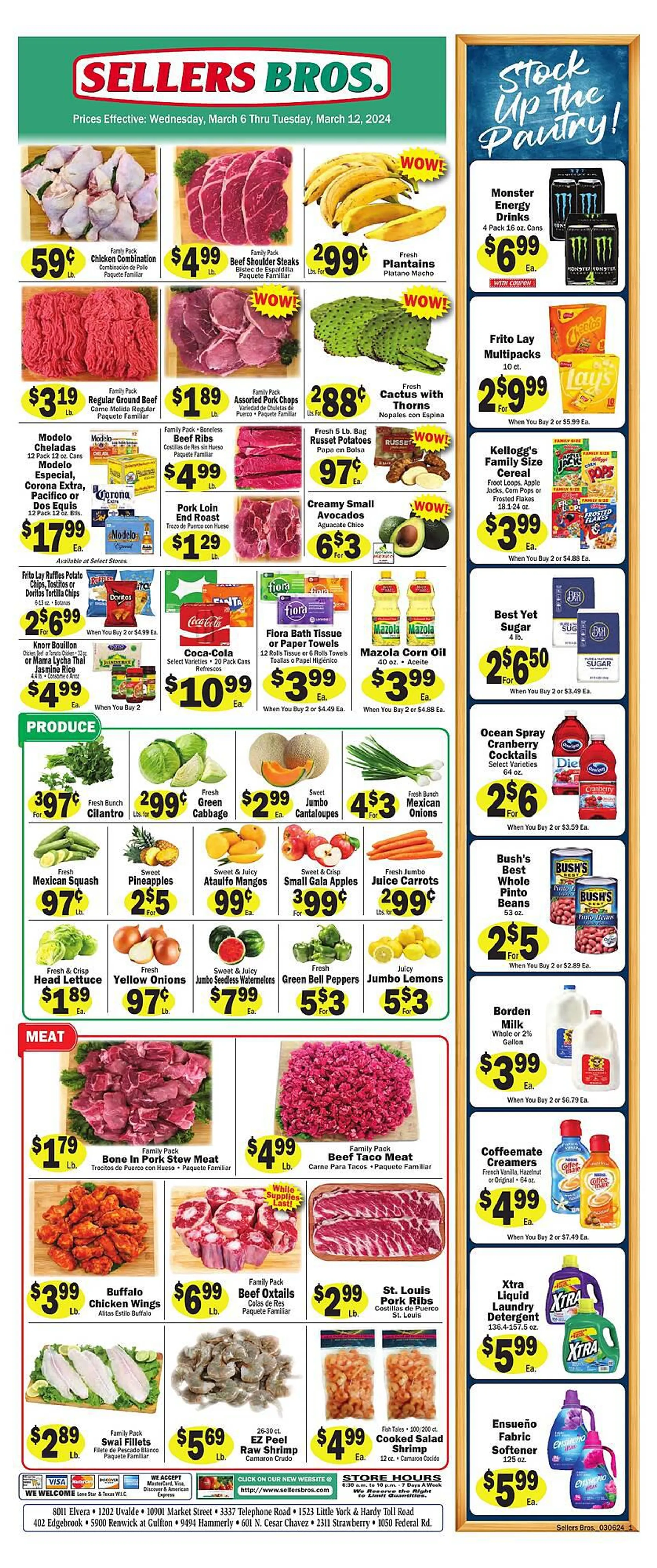 Weekly ad Sellers Bros Weekly Ad from March 6 to March 12 2024 - Page 