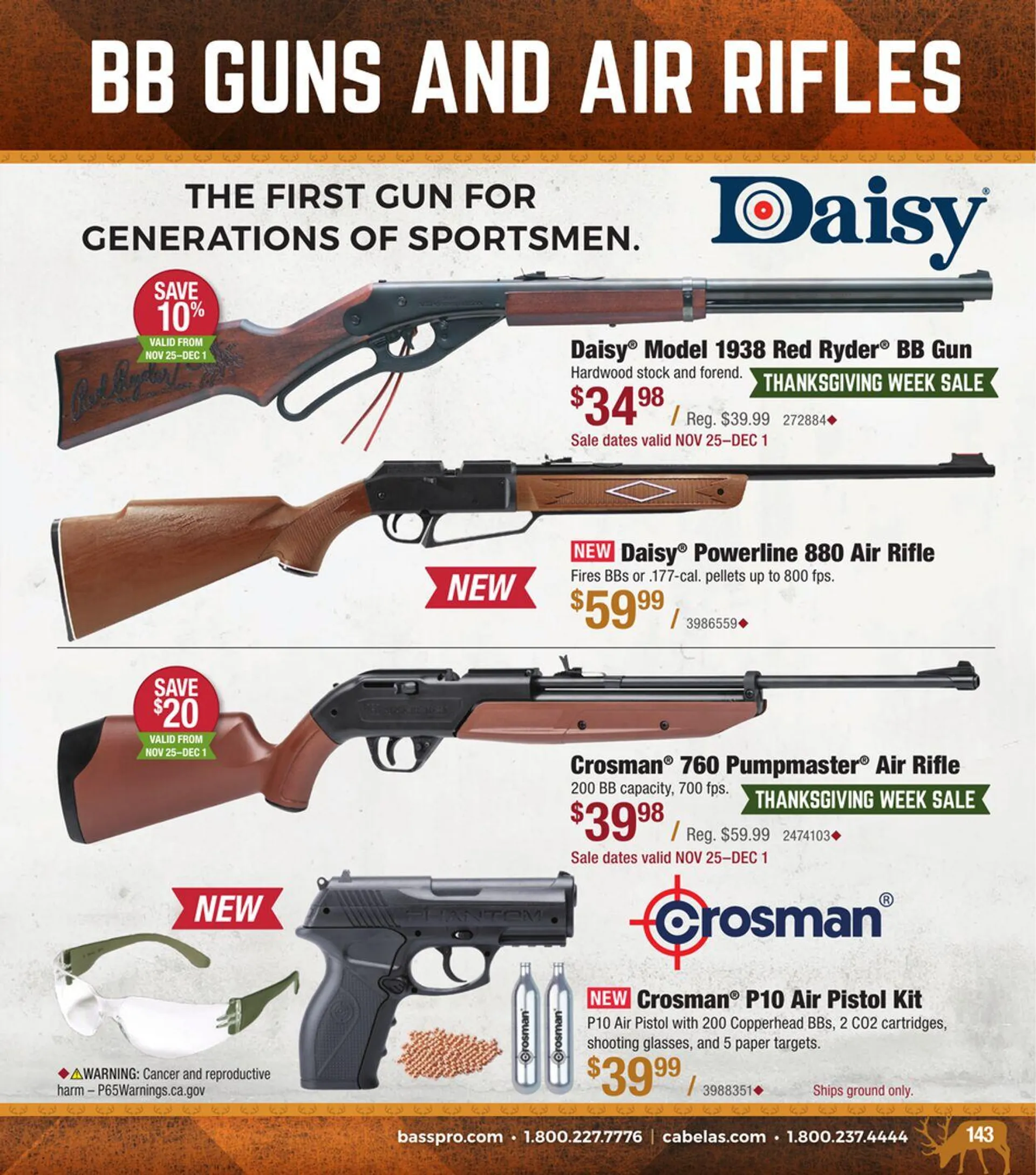 Weekly ad Bass Pro Current weekly ad from November 28 to December 12 2024 - Page 143