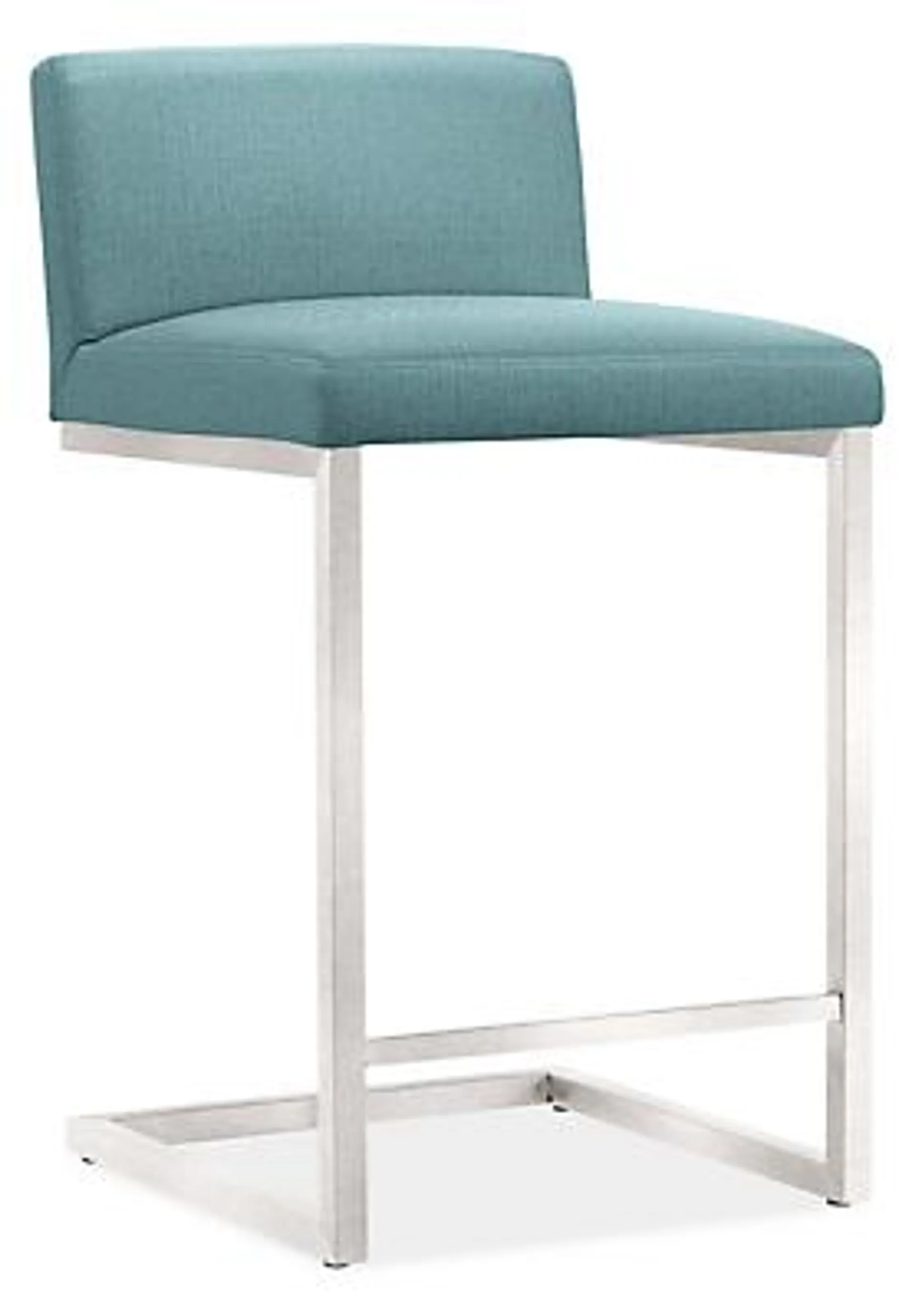 Finn Counter Stool in Corso Spa with Stainless Steel Frame