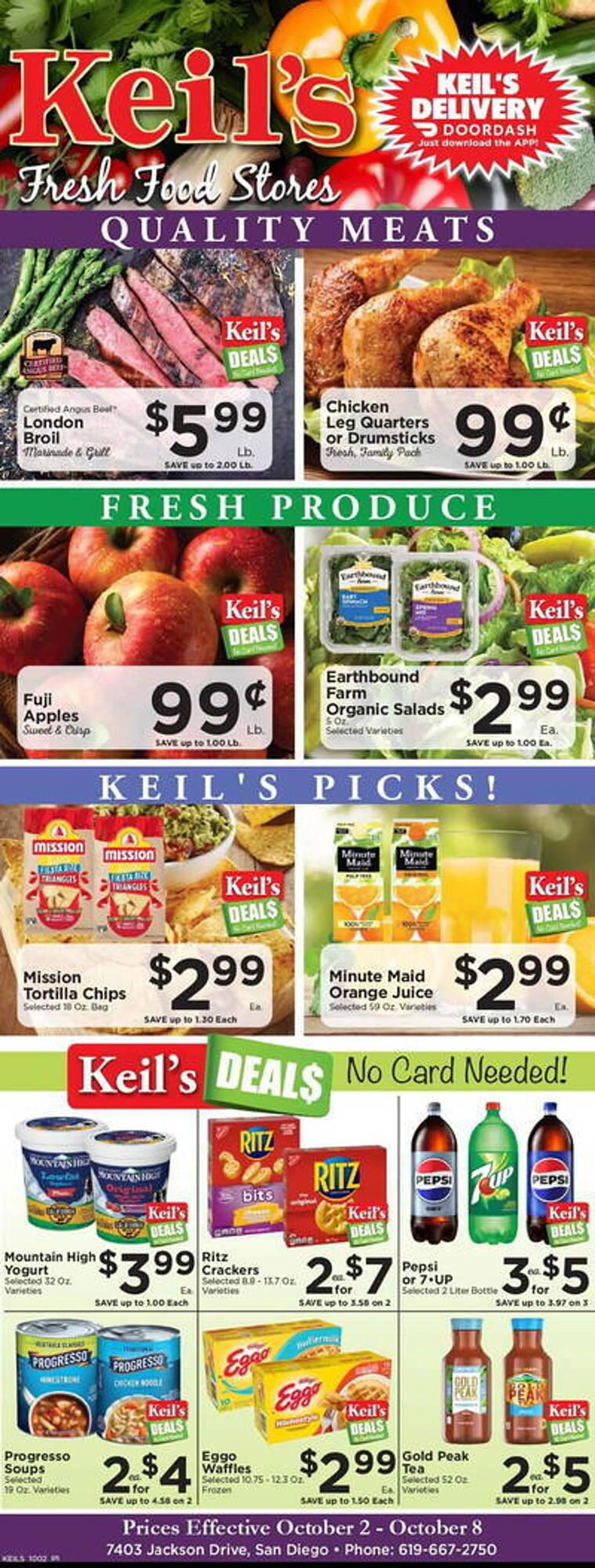 Keils Fresh Food Stores Weekly Ad - 1