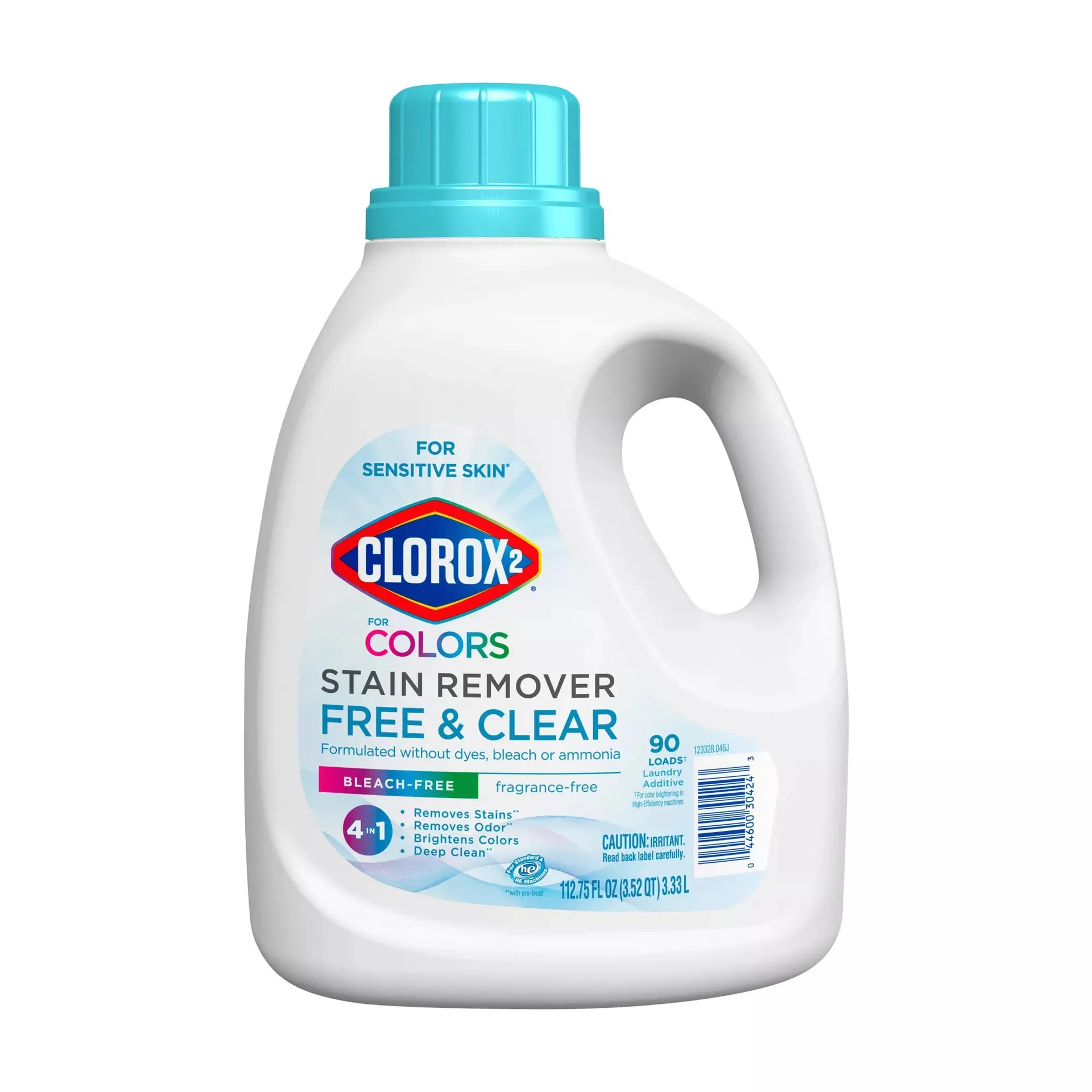 Clorox 2 for Colors Stain Remover and Laundry Additive, Free & Clear, 112.75 fl. oz.