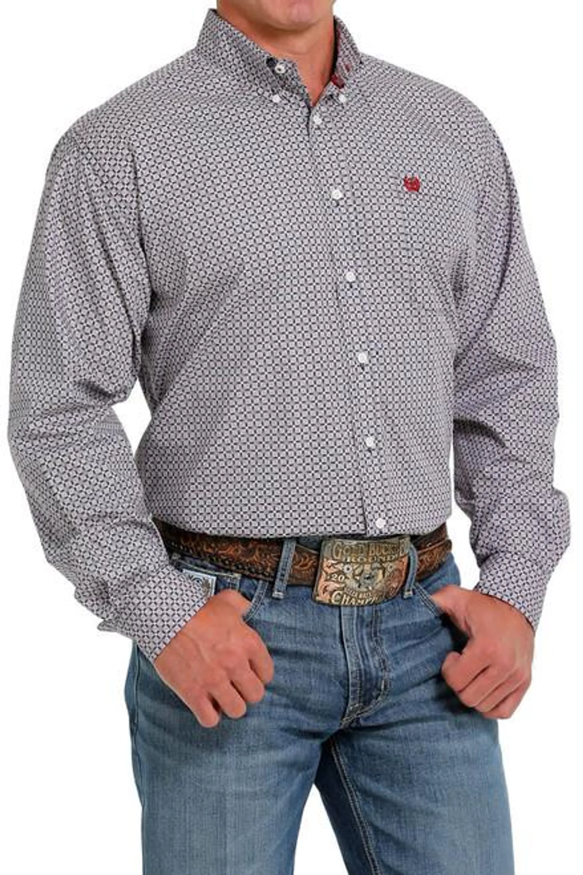 Cinch Men's Multi Color Print Button Up Long Sleeve Western Shirt