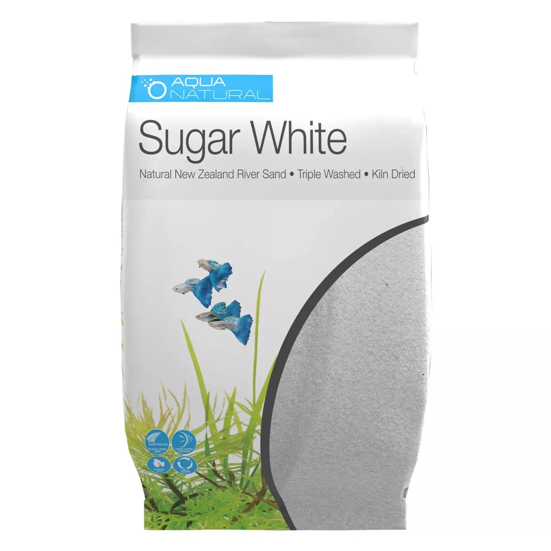 Aqua Natural Aquarium Sand - White