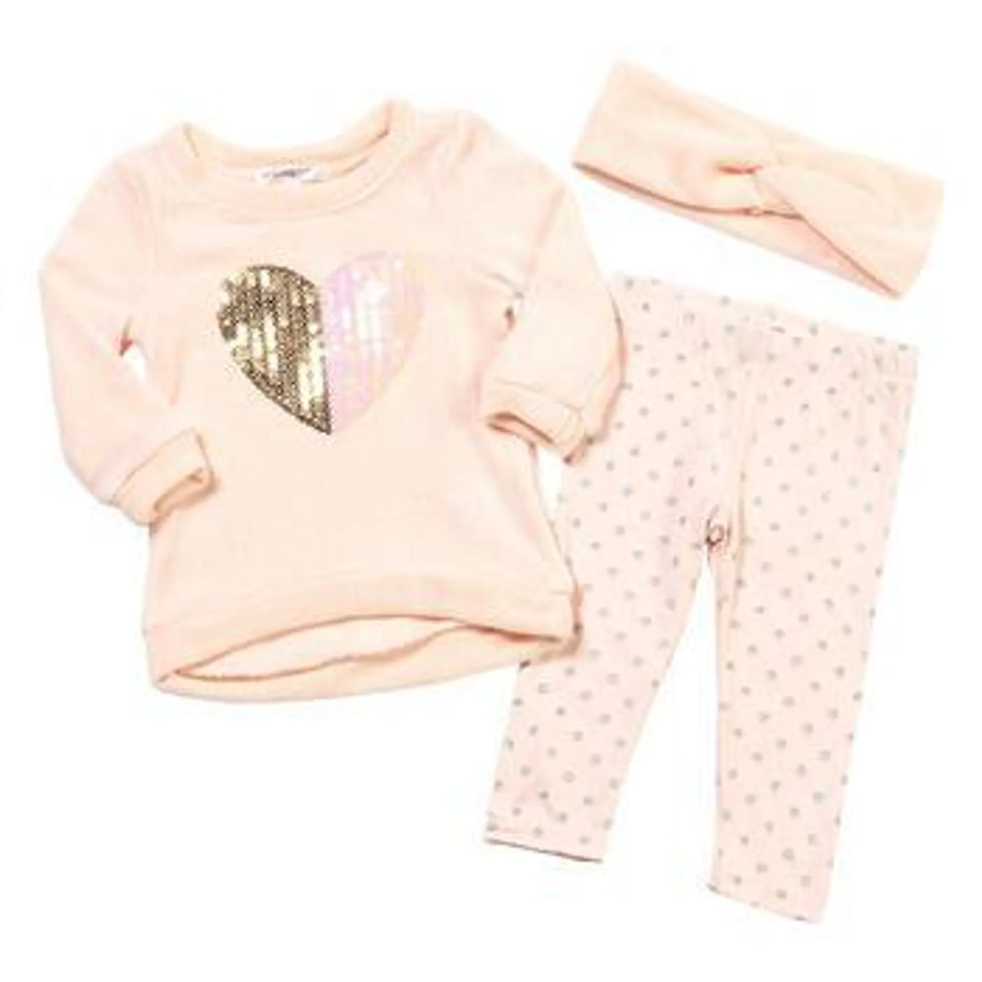 Baby Girl (12-24M) Nannette 2pc. Heart Sweater Set