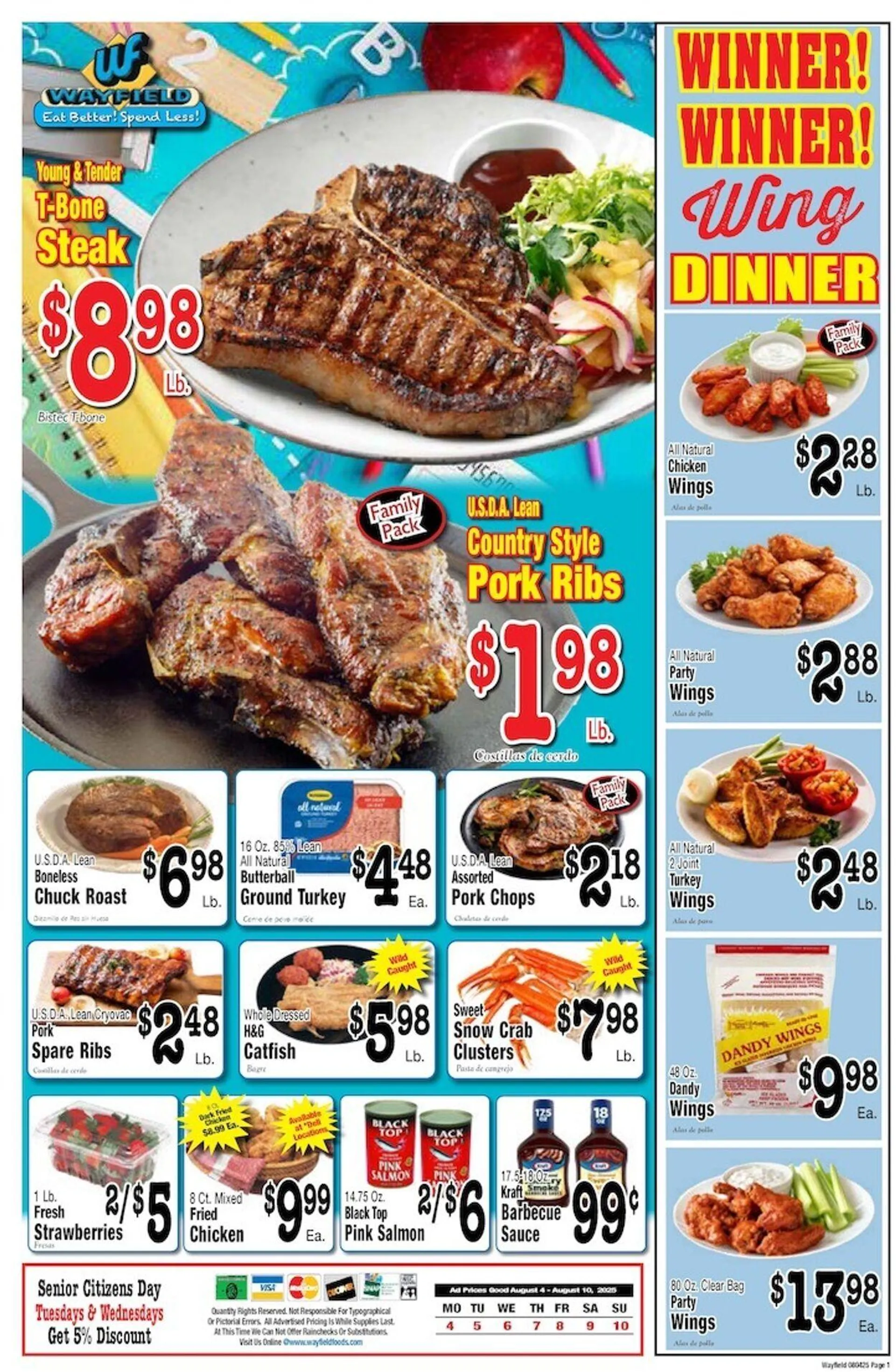 Weekly ad Wayfield from August 4 to August 10 2025 - Page 1
