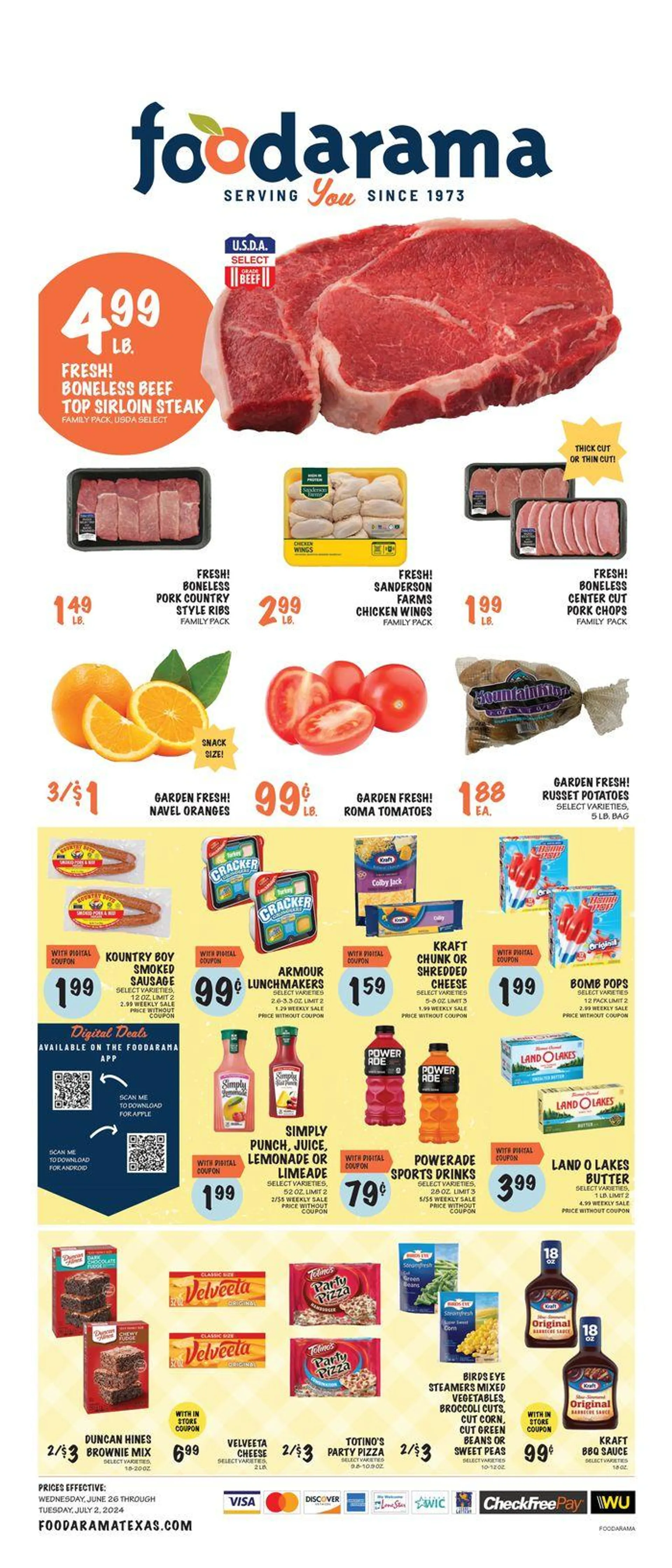 Weekly ad Weekly ad 26/06 from June 26 to July 2 2024 - Page 1