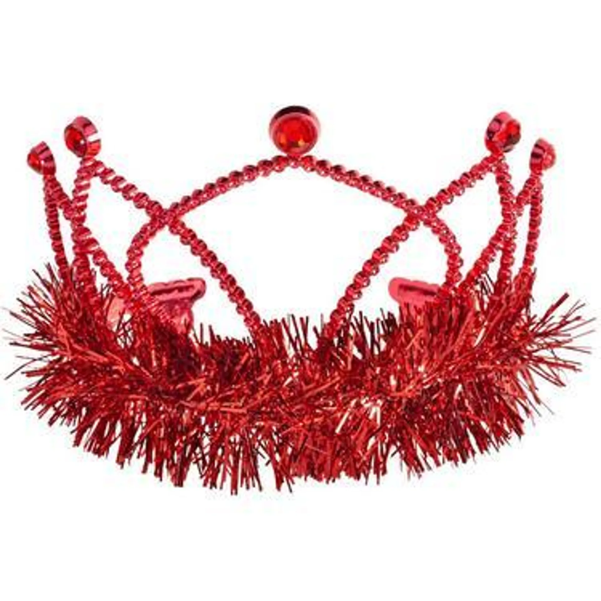 Red Rhinestone Tiara