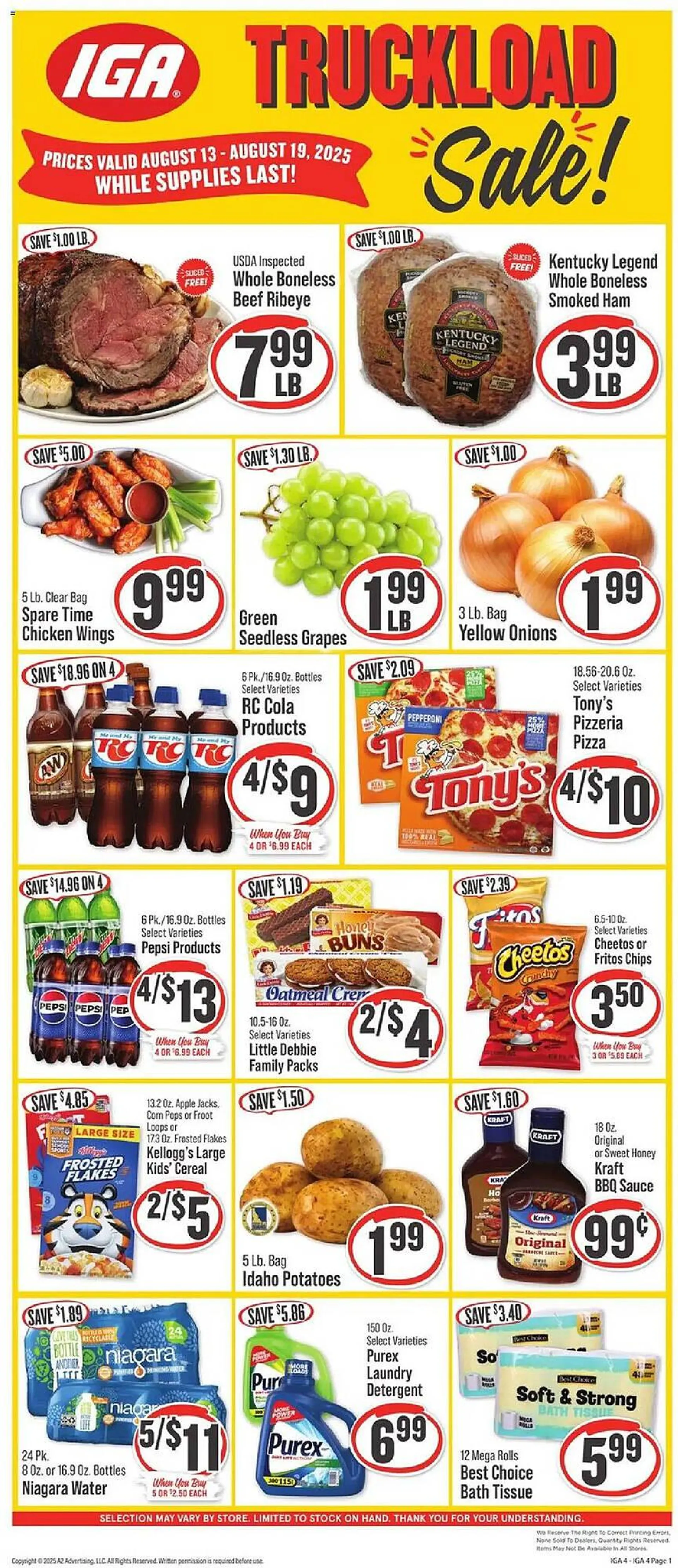 Weekly ad IGA Weekly Ad from August 13 to August 20 2025 - Page 1
