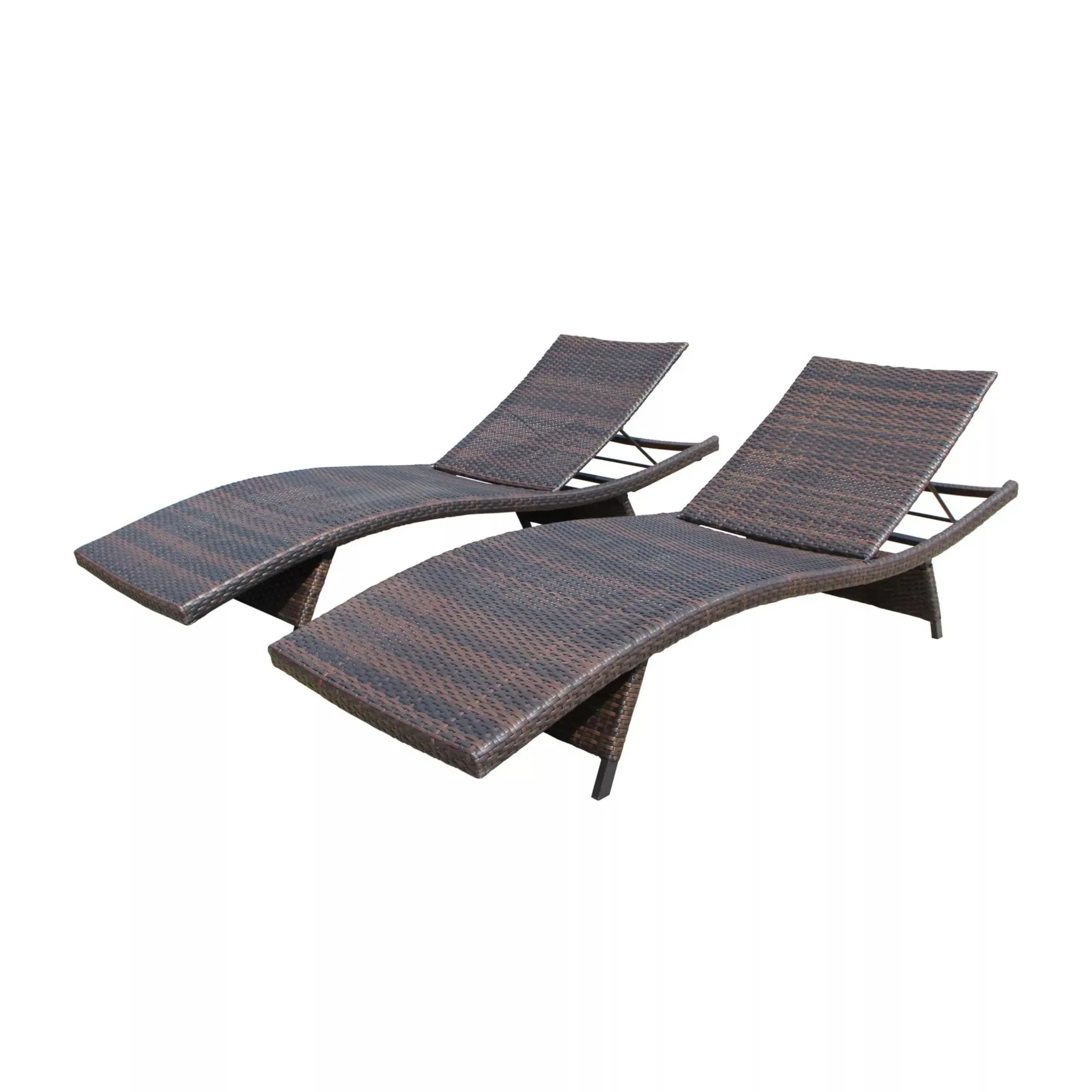 Berkley Jensen Wicker Chaise 2-Pk. - Brown