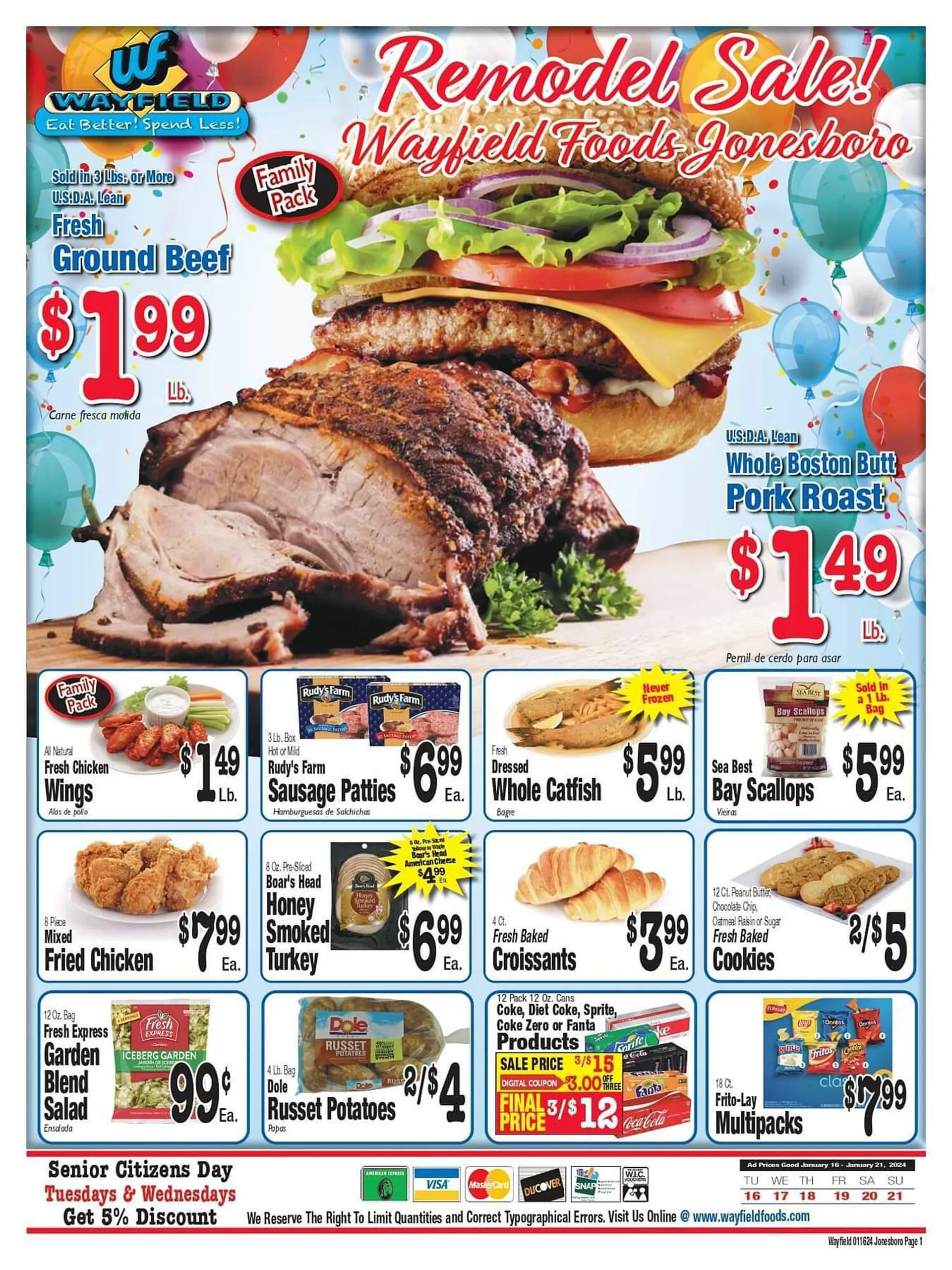 Weekly ad Wayfield Weekly Ad from January 16 to January 21 2024 - Page 