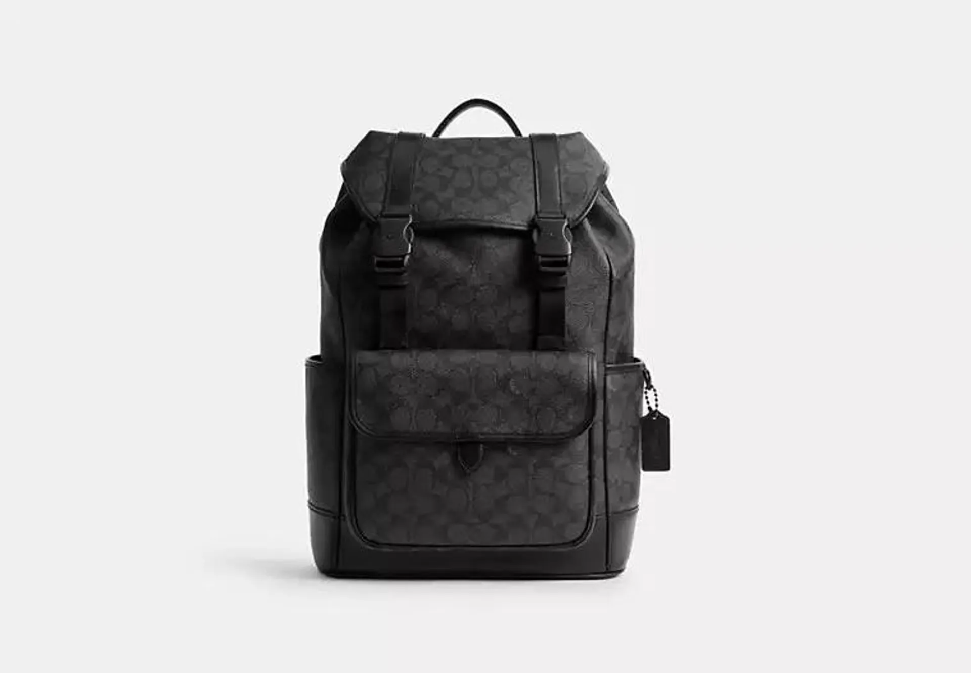 League Flap Backpack In Signature Canvas