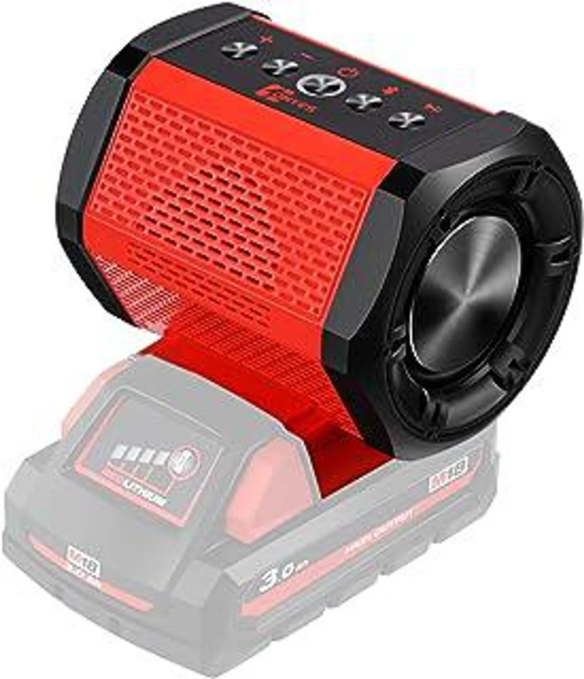Bluetooth Speaker Fit for Milwaukee M18 Battery Packs for Jobsite, Camping & Workshop (Battery not Included)