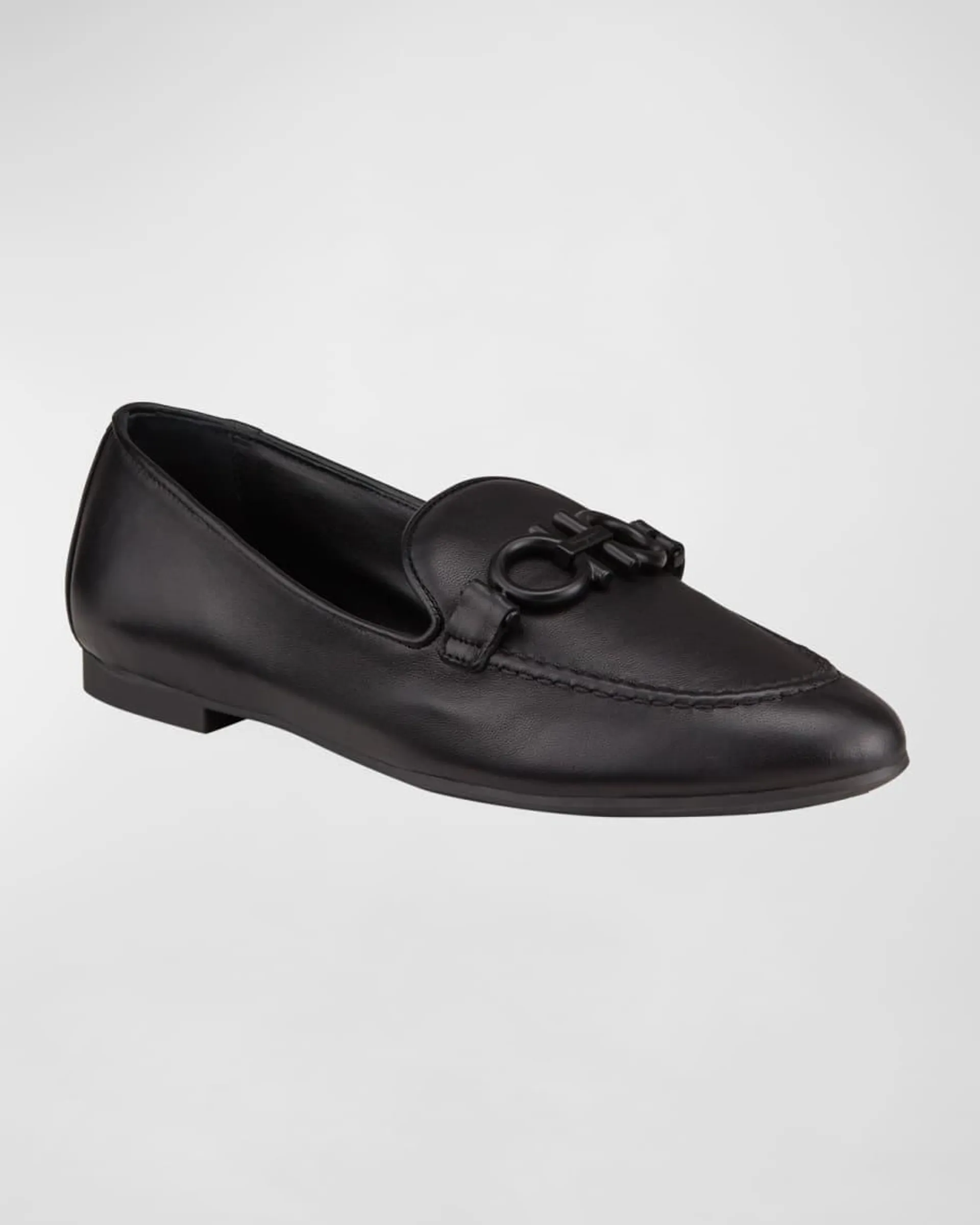 Trifoglio Gancini Bit Loafers