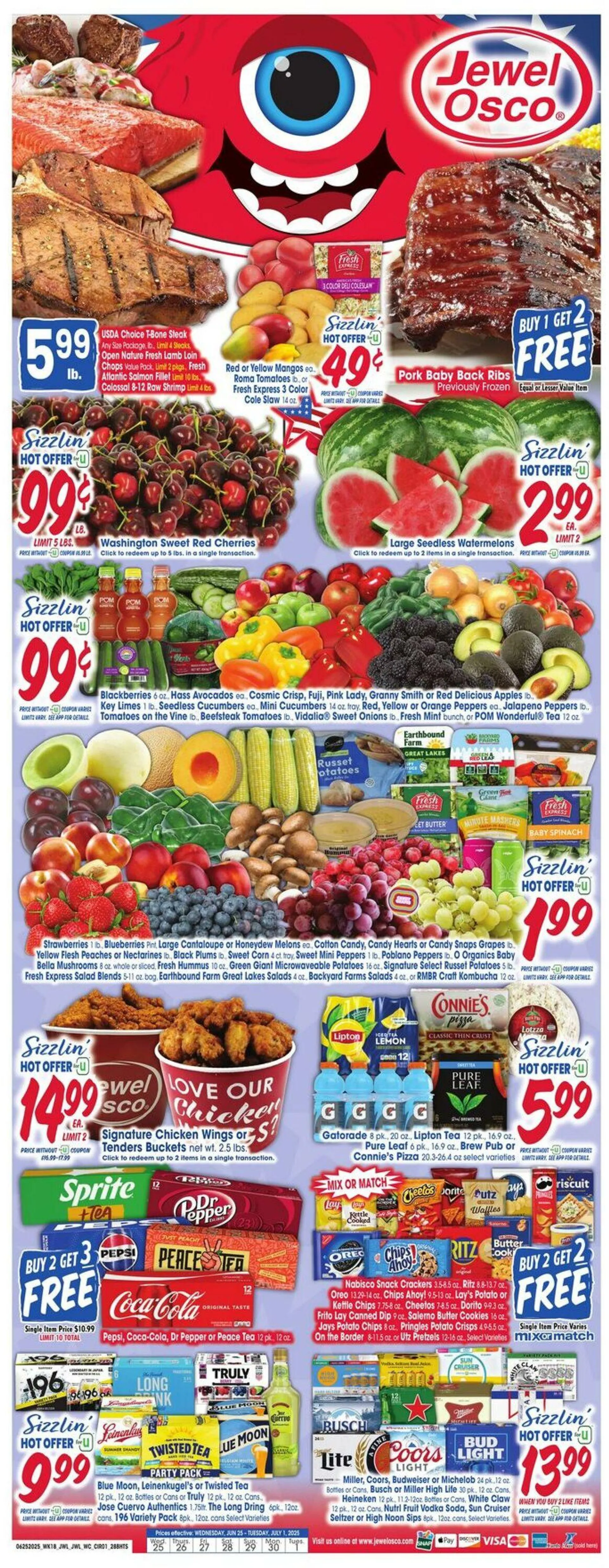 Weekly ad Jewel Osco Current weekly ad from June 25 to July 1 2025 - Page 1