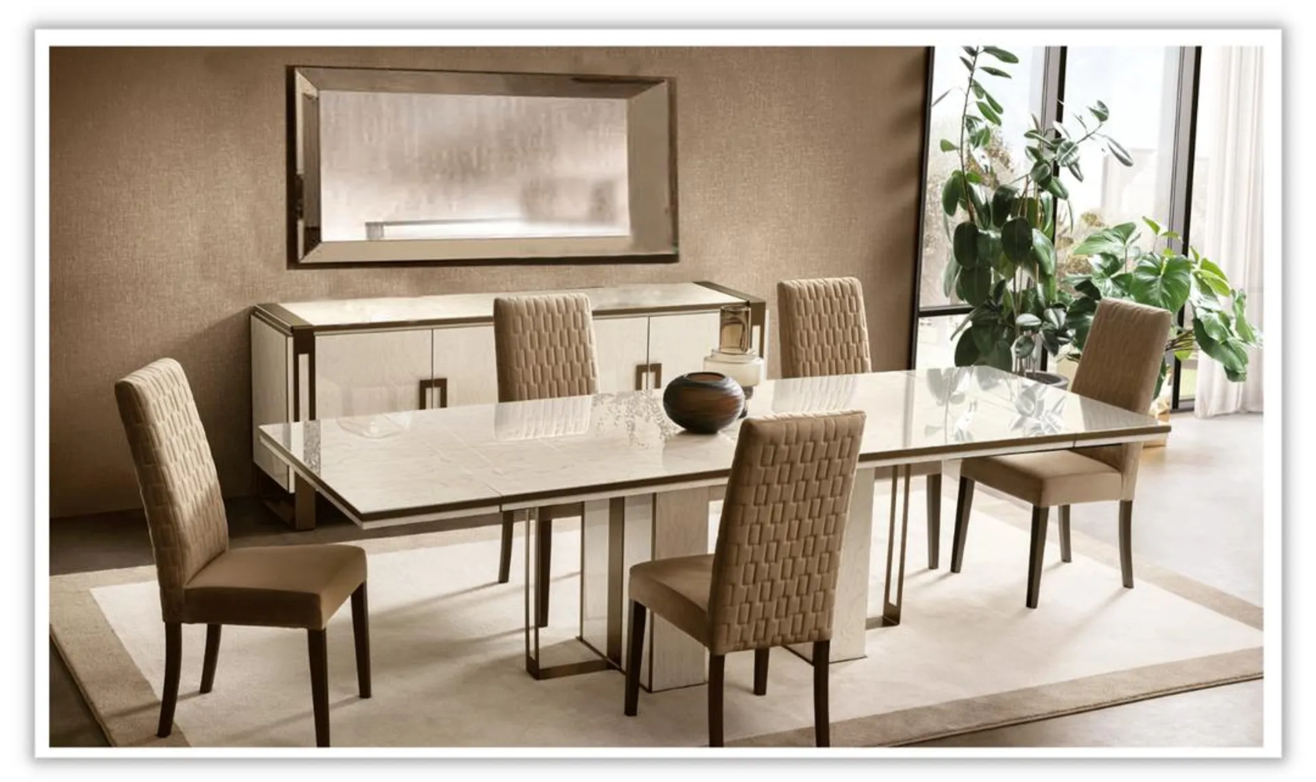 ESF Furniture Poesia Rectangular Extendable Dining Table