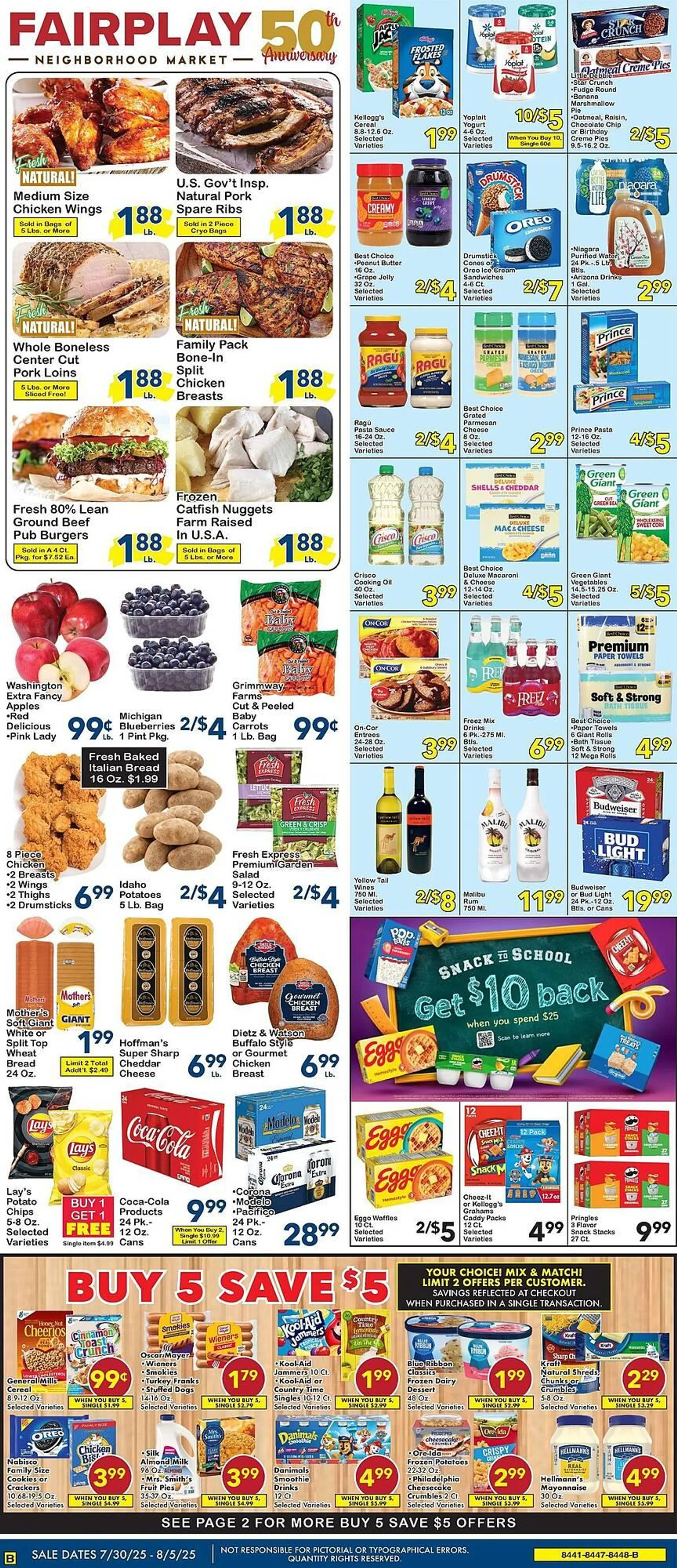 Weekly ad Fairplay Weekly Ad from July 30 to August 5 2025 - Page 1