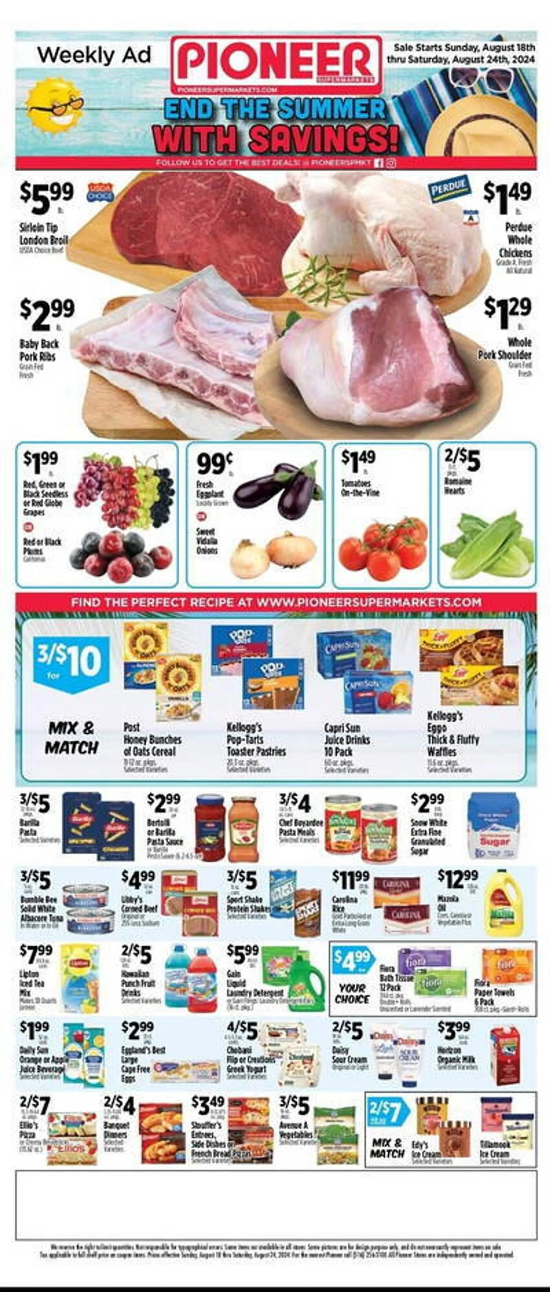 Pioneer Supermarkets Weekly Ad - 1