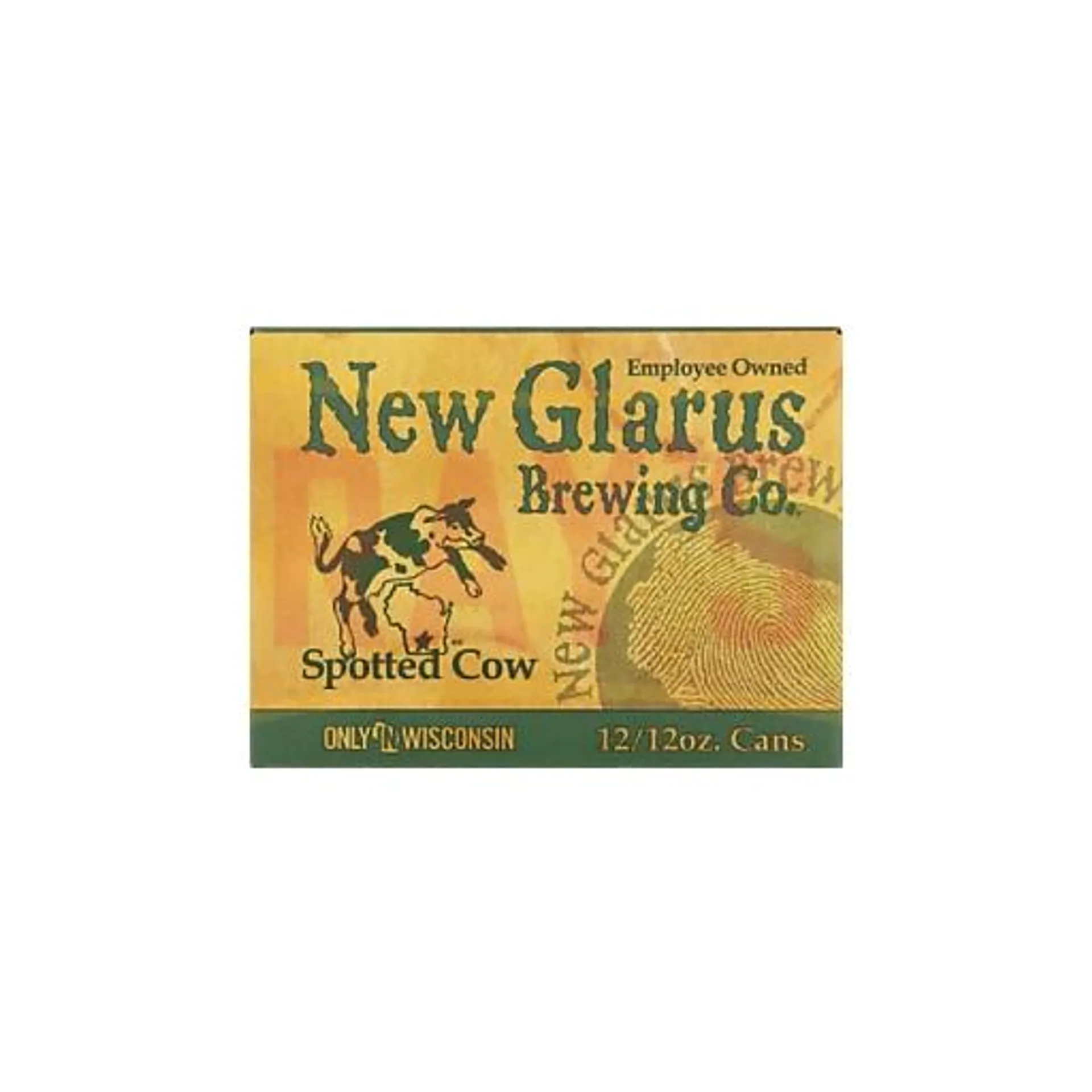 New Glarus Spotted Cow Beer, 12 pack cans