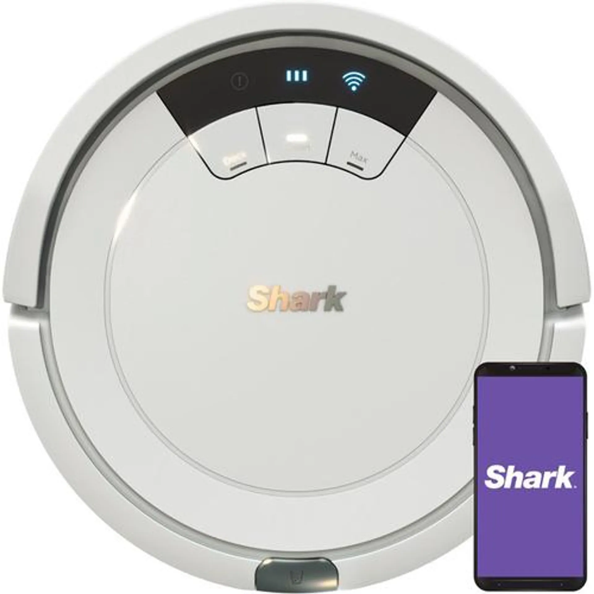 ION Robot Vacuum Wi-Fi Connected - Light Gray