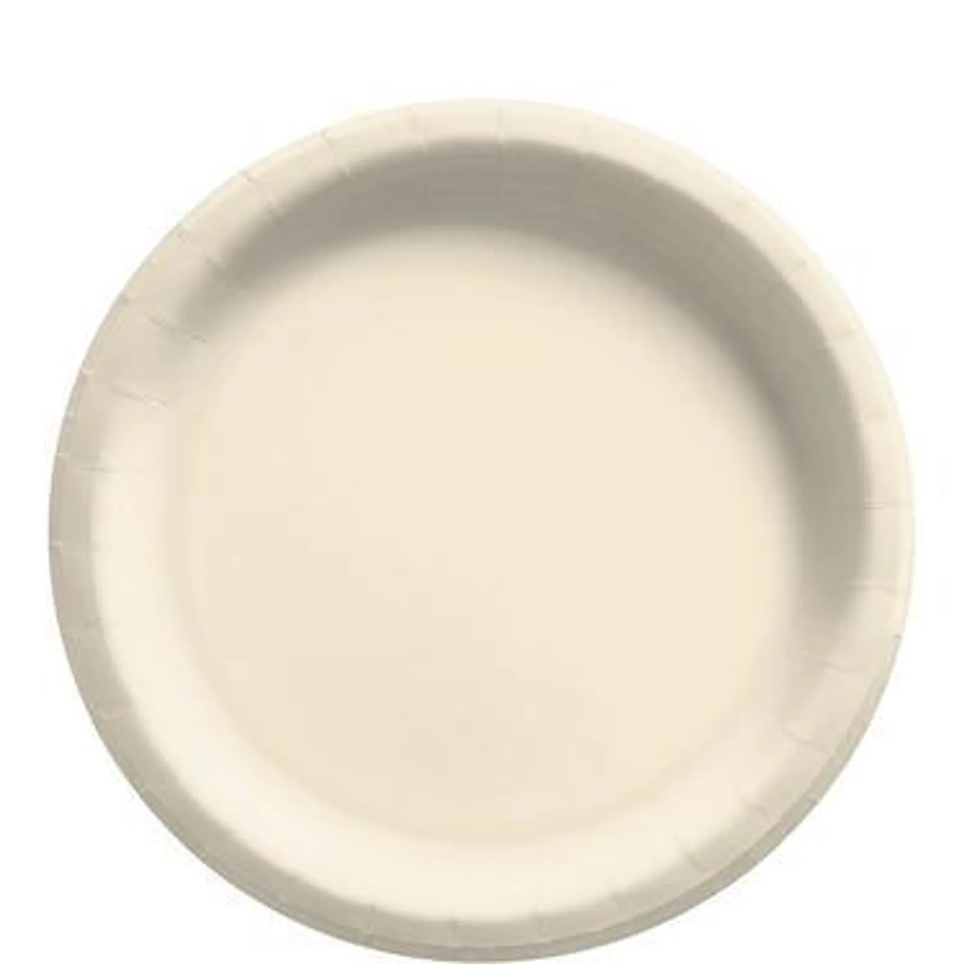 Vanilla Cream Extra Sturdy Paper Lunch Plates, 8.5in, 20ct