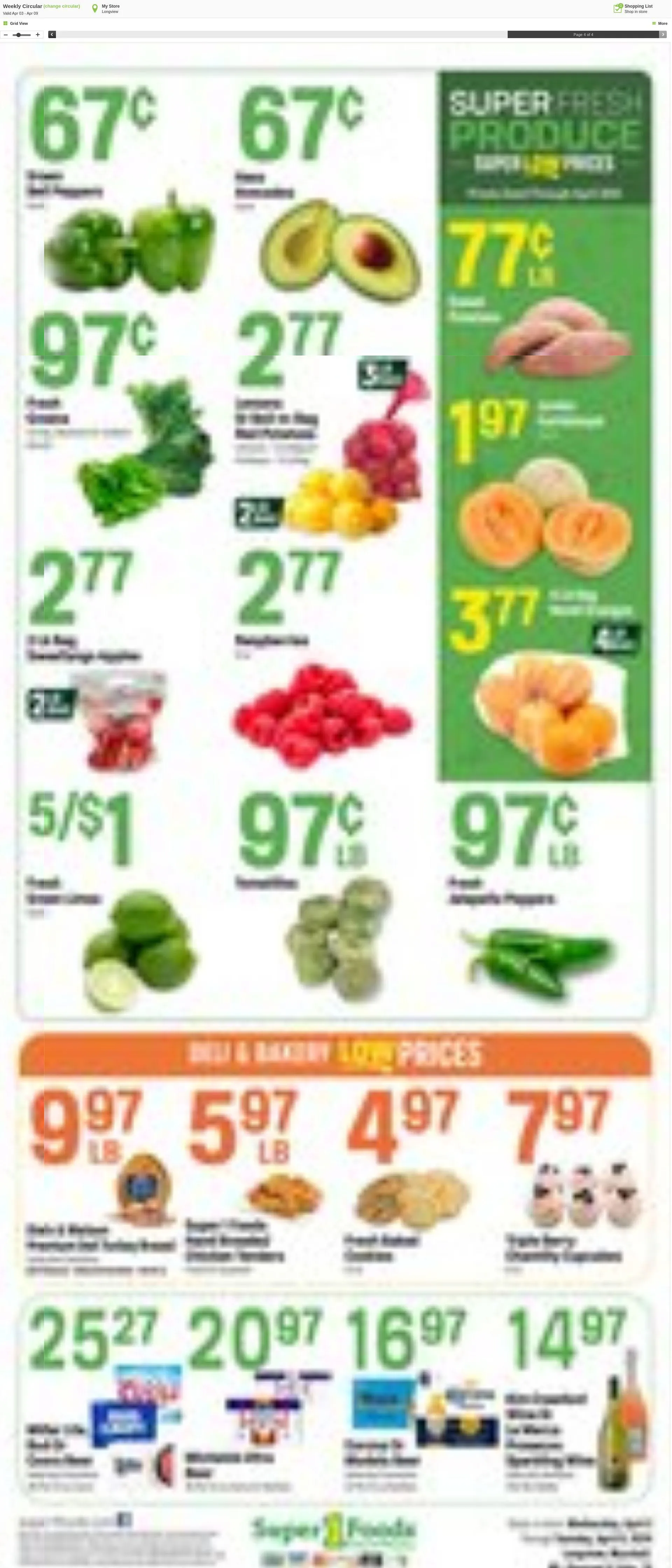 Weekly ad Super1Foods from April 3 to April 9 2024 - Page 4