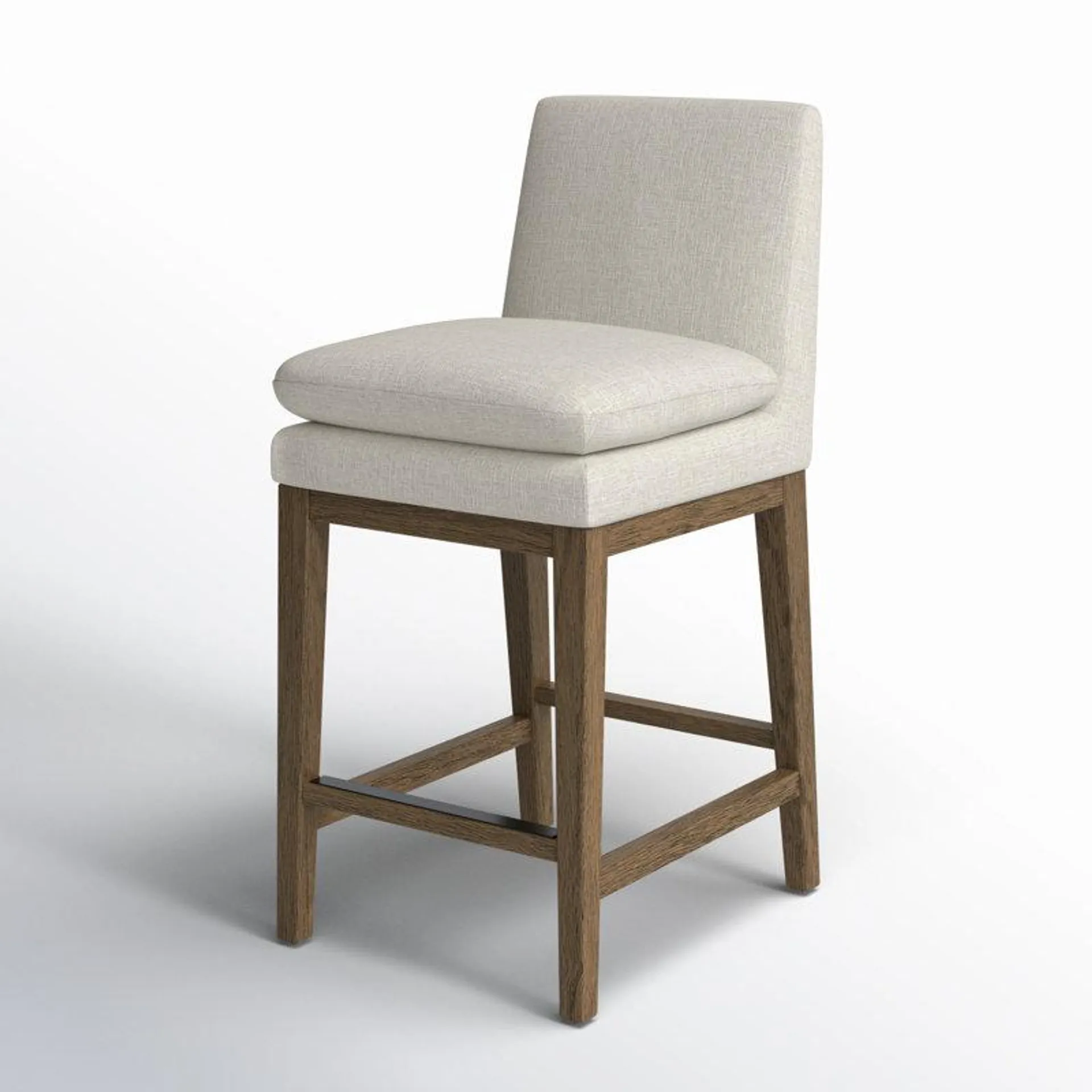 Graywash Bethea Upholstered Counter Stool