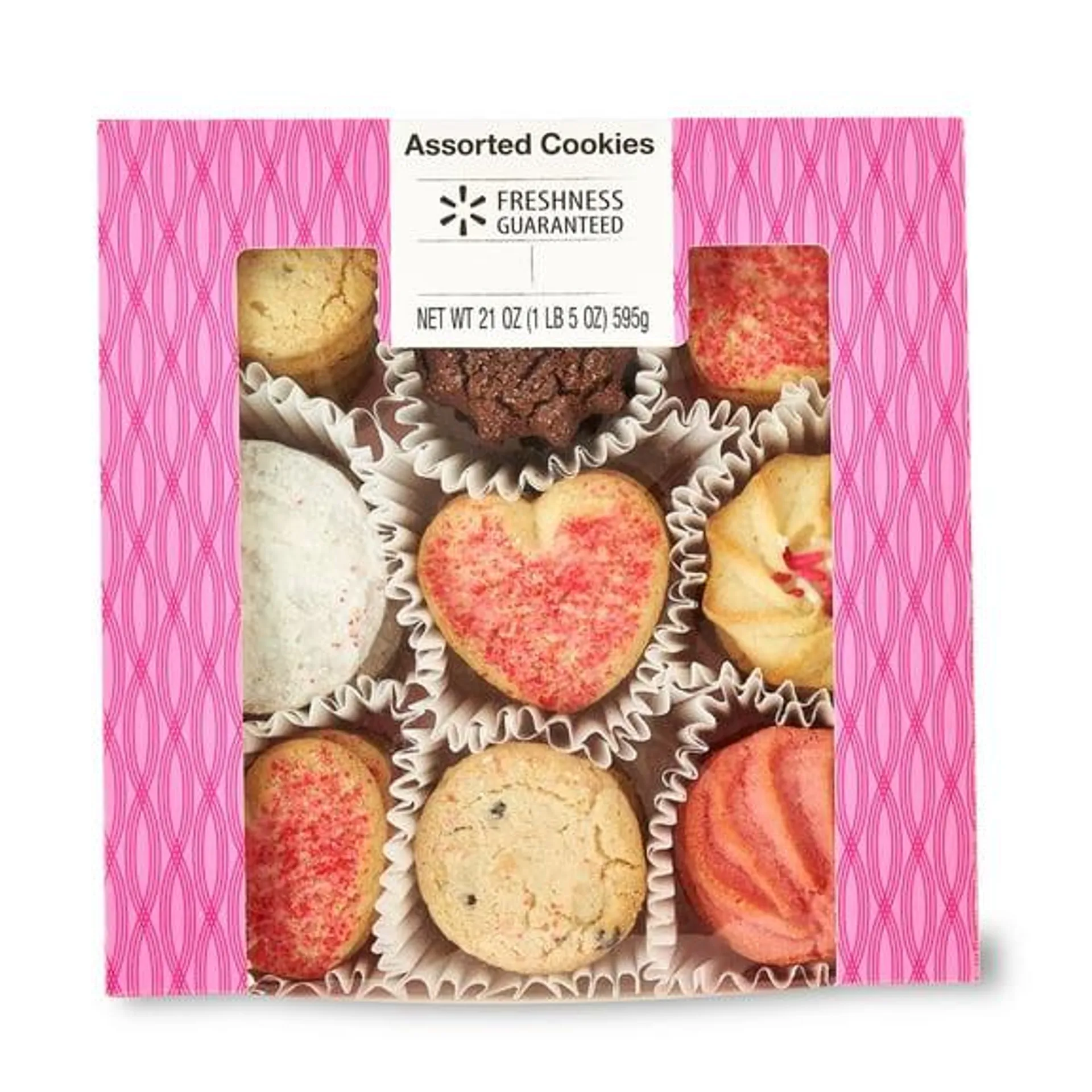 Freshness Guaranteed Valentine's Day Assorted Cookies, 21 oz, 45 Count