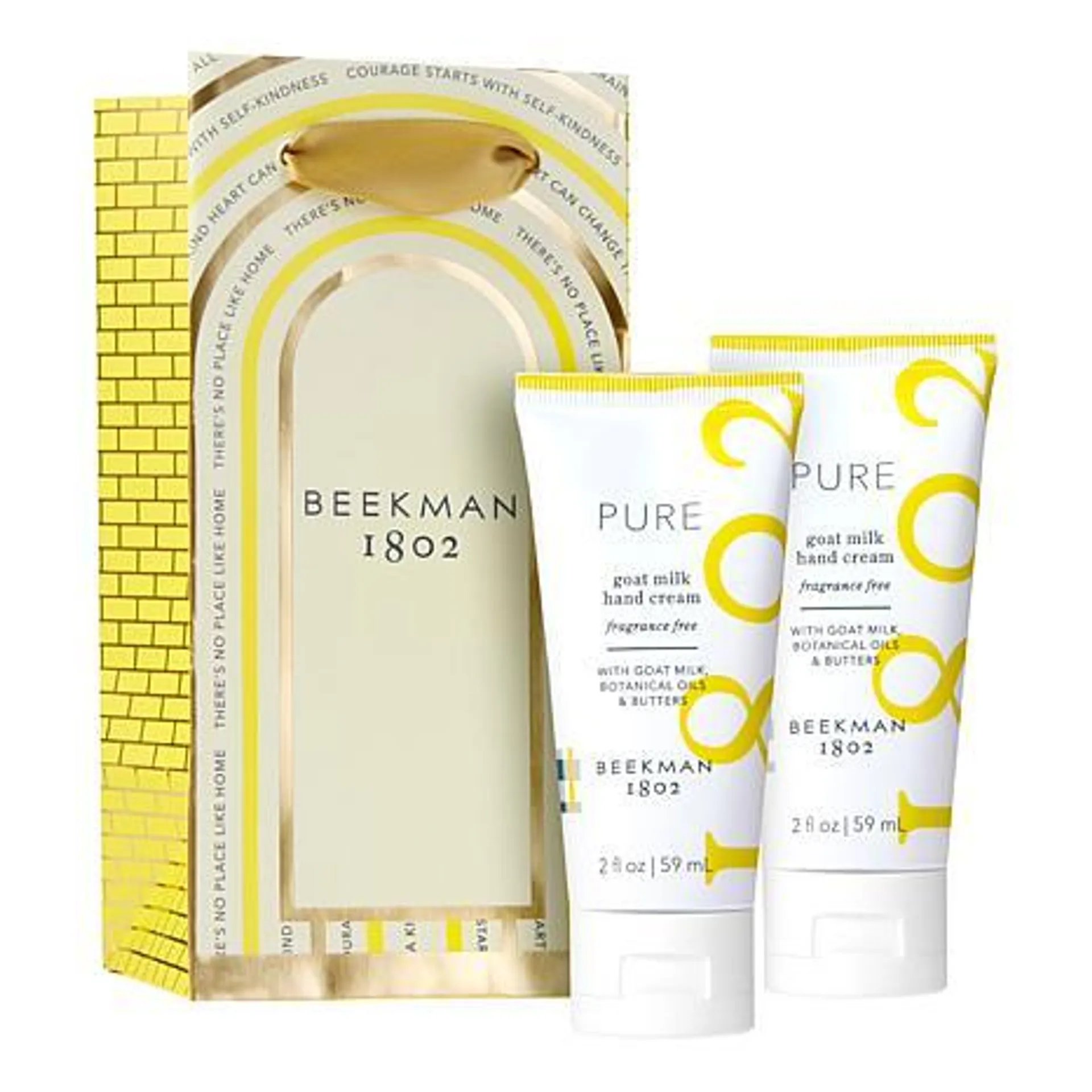 Beekman 1802 Goat Milk 2-pack Hand Cream Set w/ Gift Bag