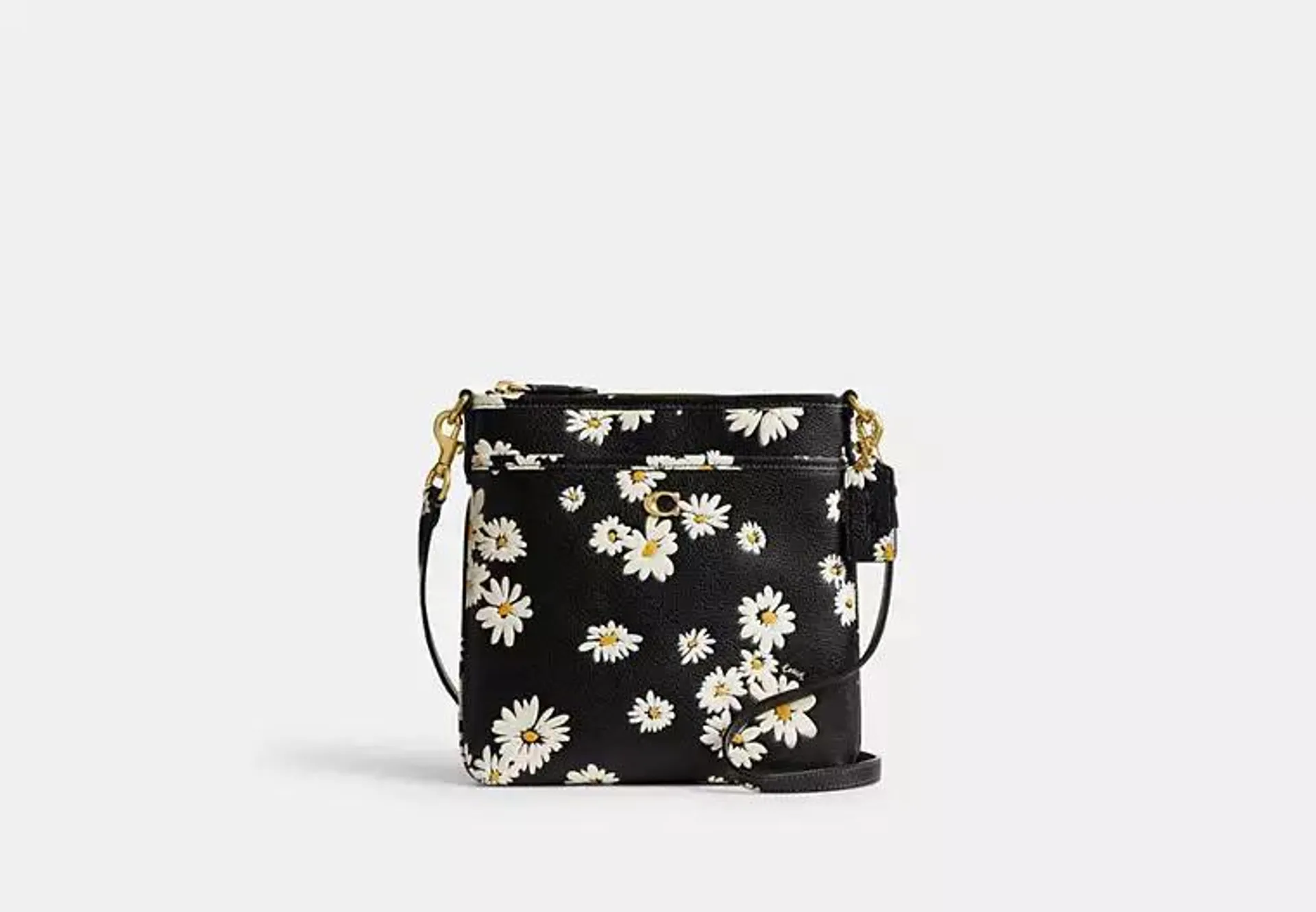 Kitt Messenger Crossbody Bag With Floral Print