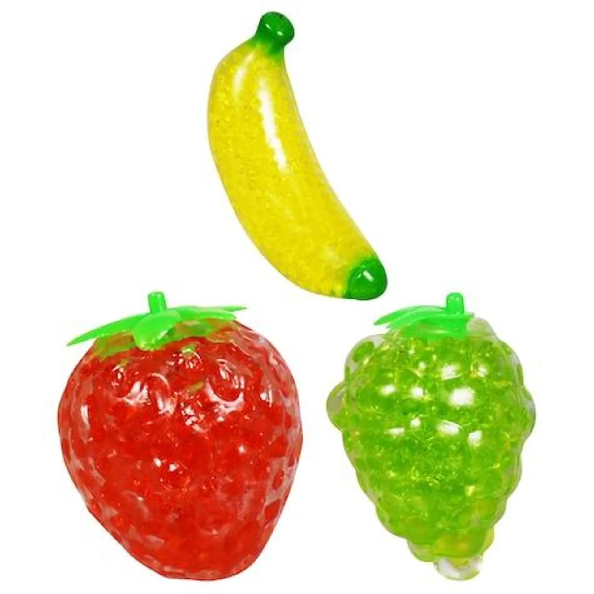 Squishy Toy Fruits, 3x3x3 in.