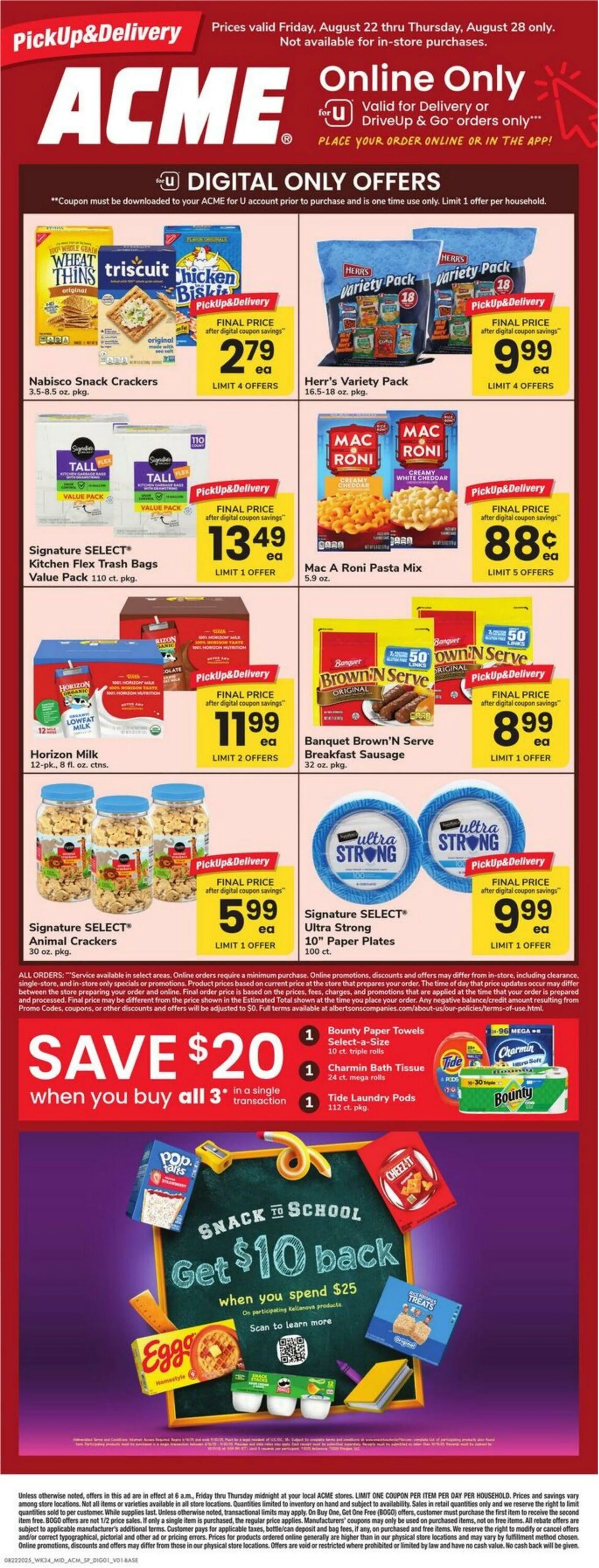 Weekly ad Acme Current weekly ad from August 22 to August 28 2025 - Page 1