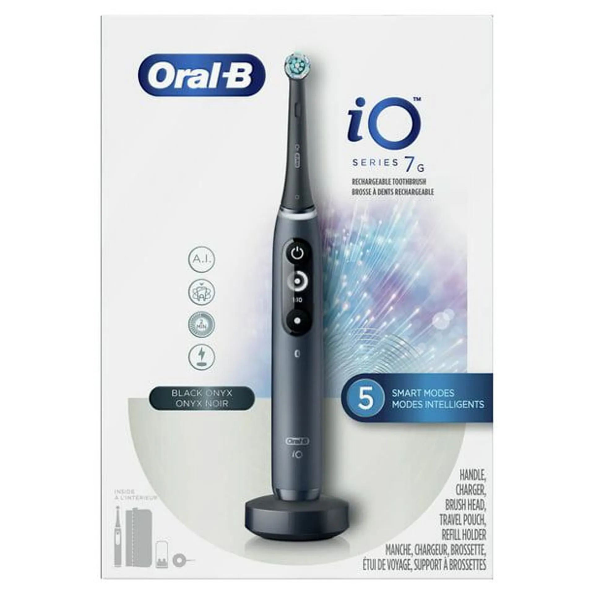 Oral-B iO Series 7G Rechargeable Electric Toothbrush, Black, 1 Ct