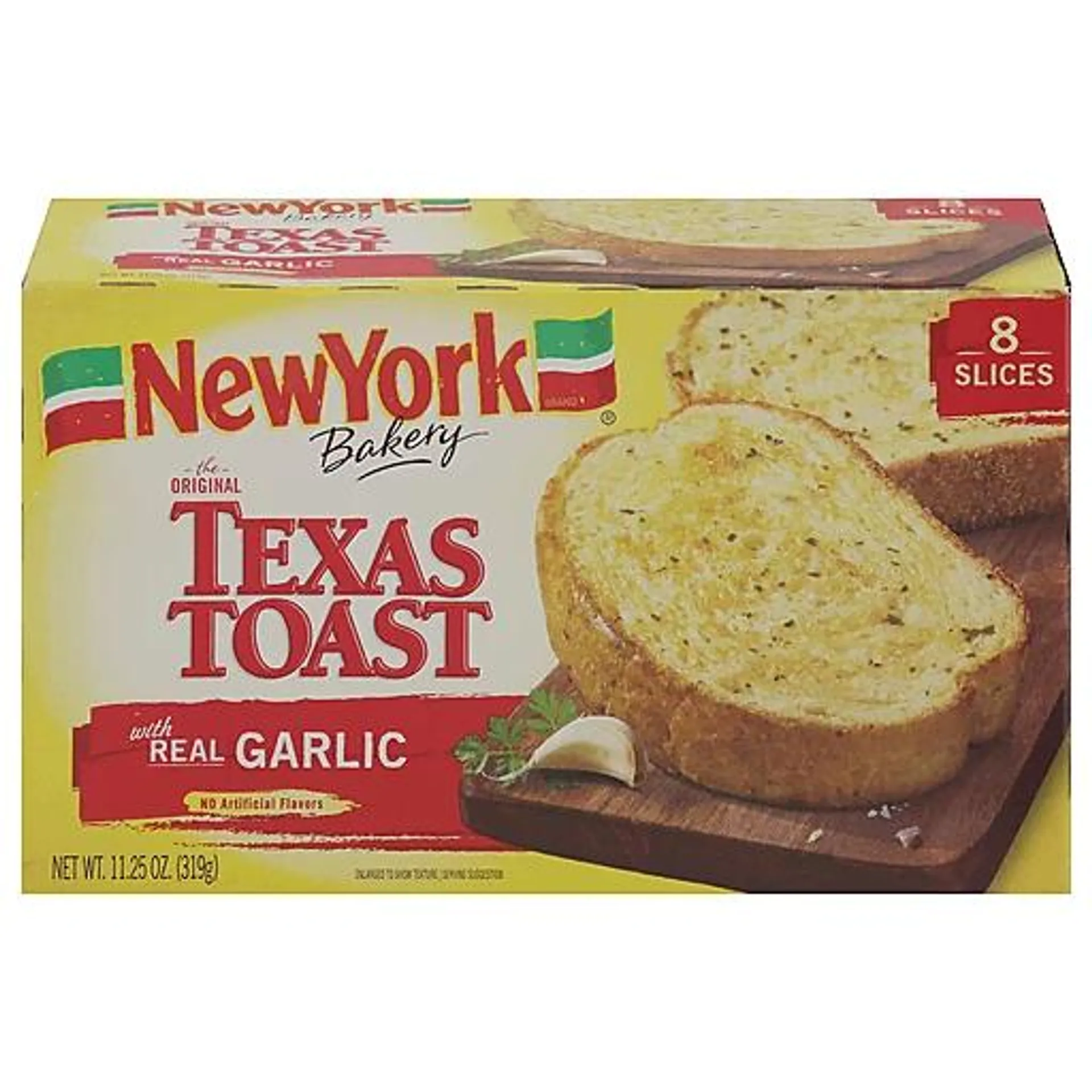 New York Bakery the Original Real Garlic Texas Toast 8 ct 11.25 oz box