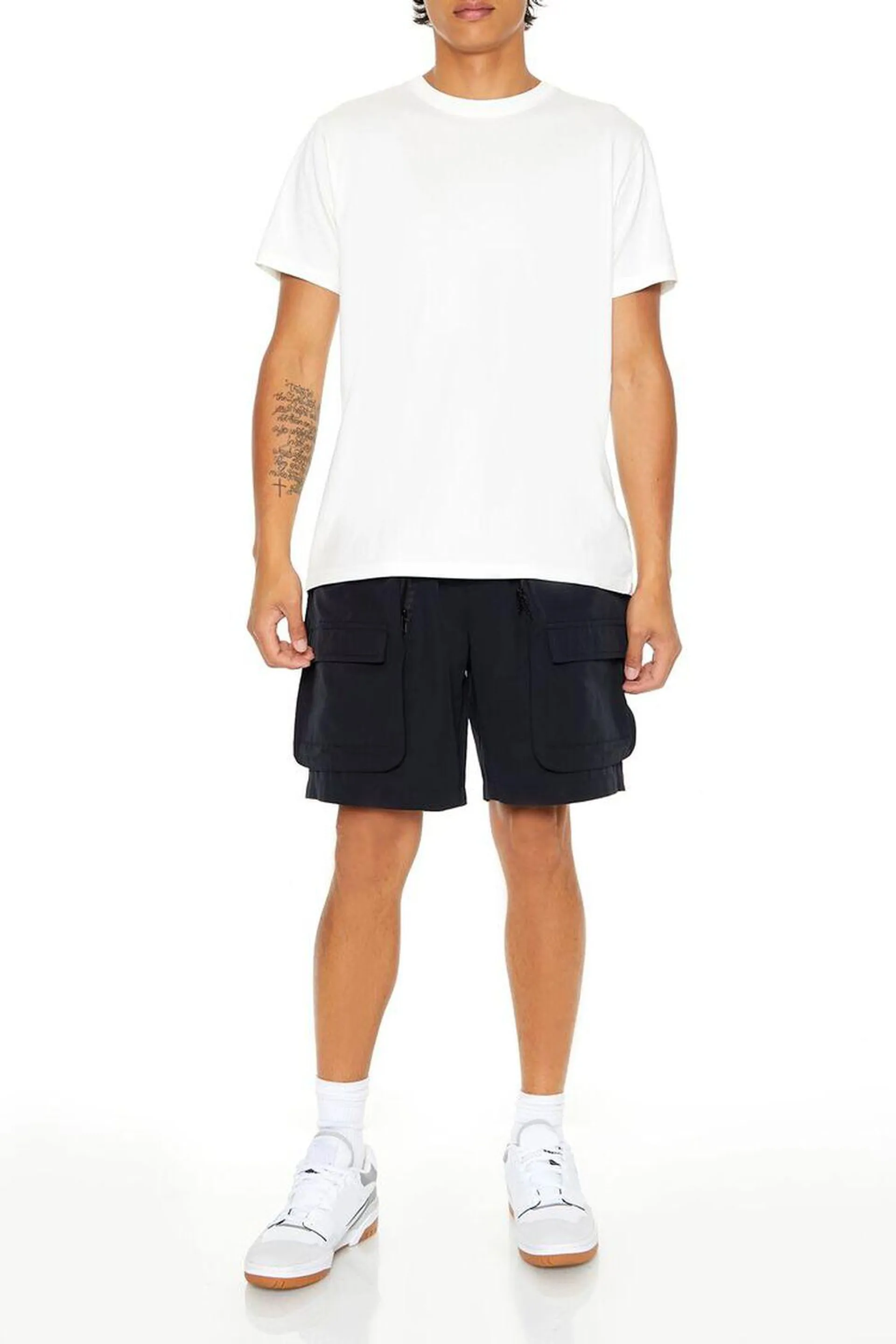 3D Pocket Drawstring Cargo Shorts