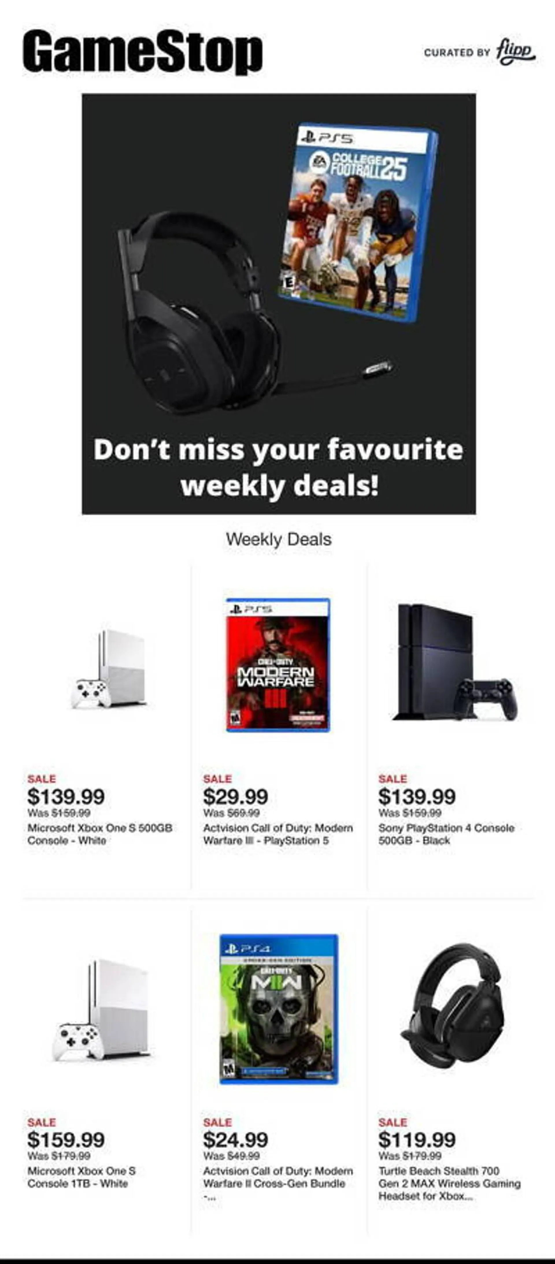 Game Stop Weekly Ad - 1