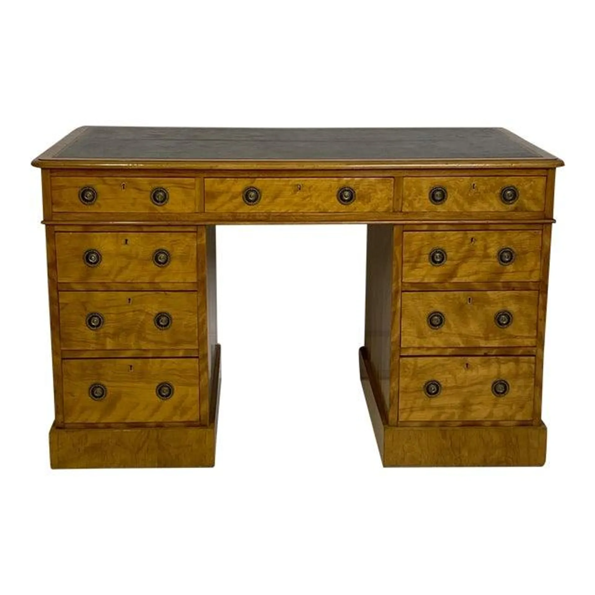 English Satinwood Desk Circa 19th Century