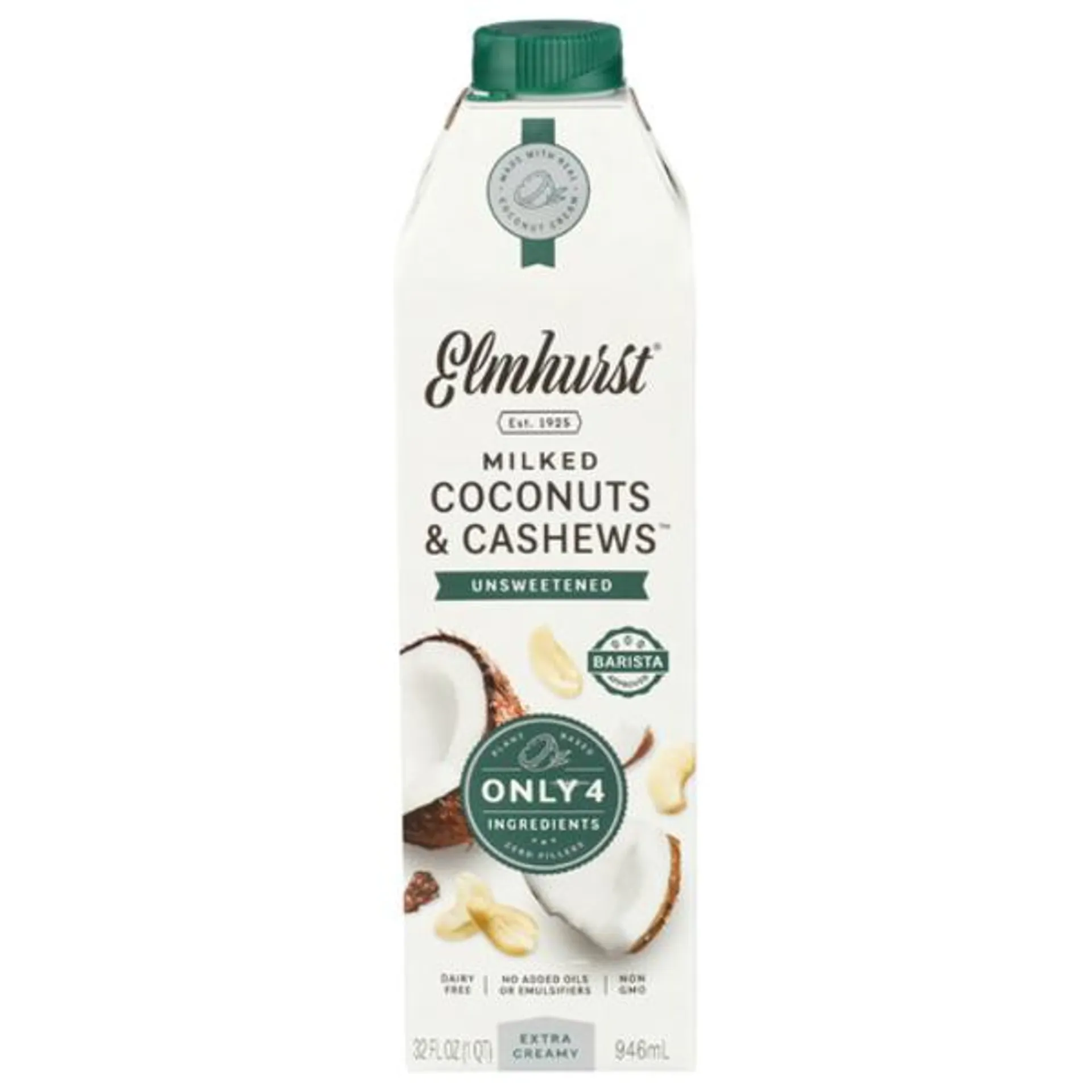 Elmhurst Unsweetened Coconuts & Cashews Milk